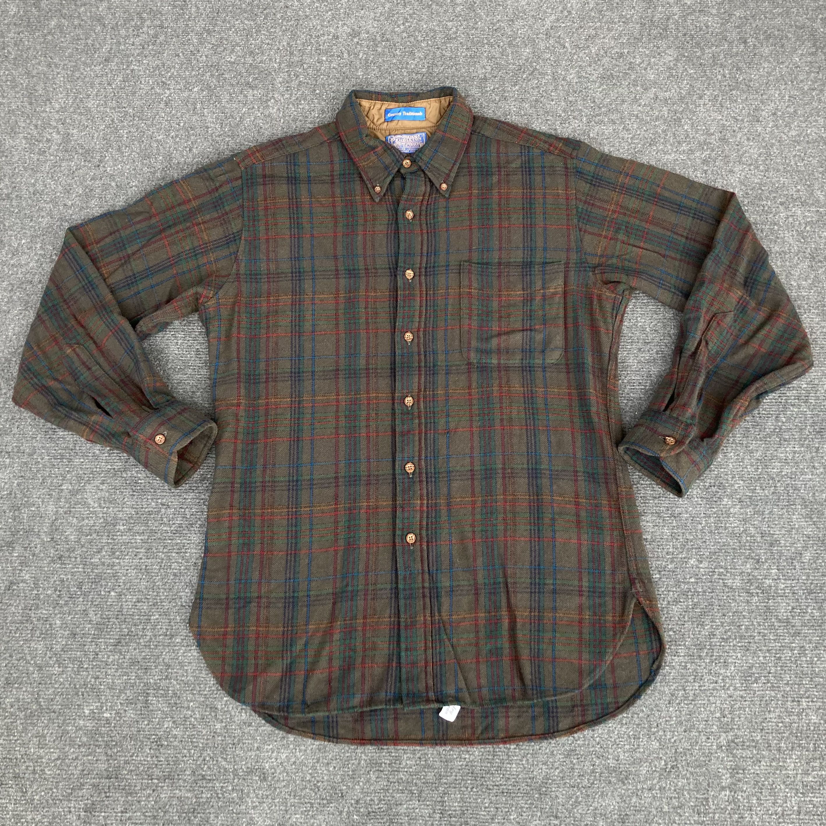 Flannel Vtg Pendleton Shadow Wool 80s Shirt Size US M / EU 48-50 / 2 - 1 Thumbnail