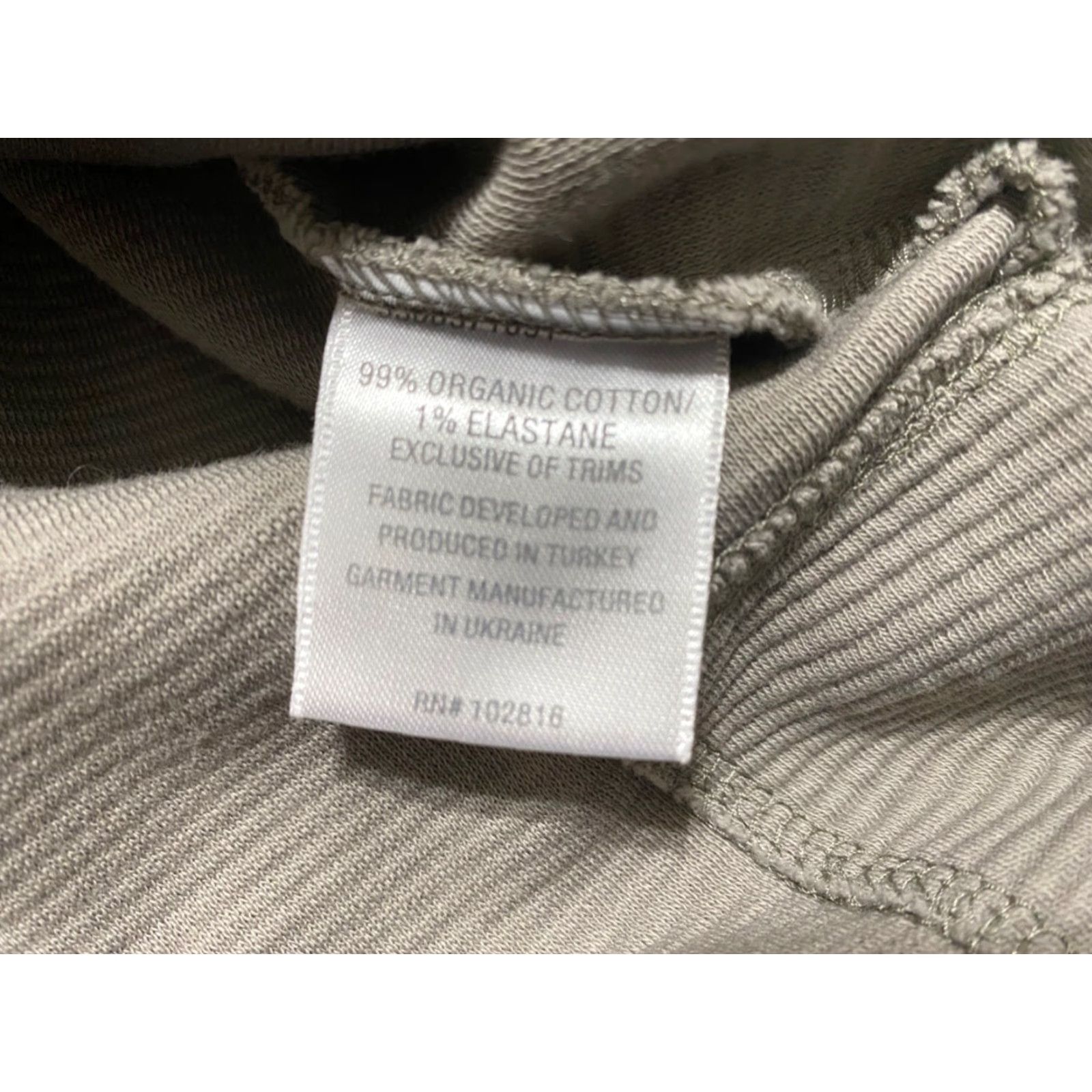 Vintage Garnet Hill Womens Sweater XS Solid Gray Ribbed Mock Neck Organic Cotton Size XS / US 0-2 / IT 36-38 - 6 Thumbnail