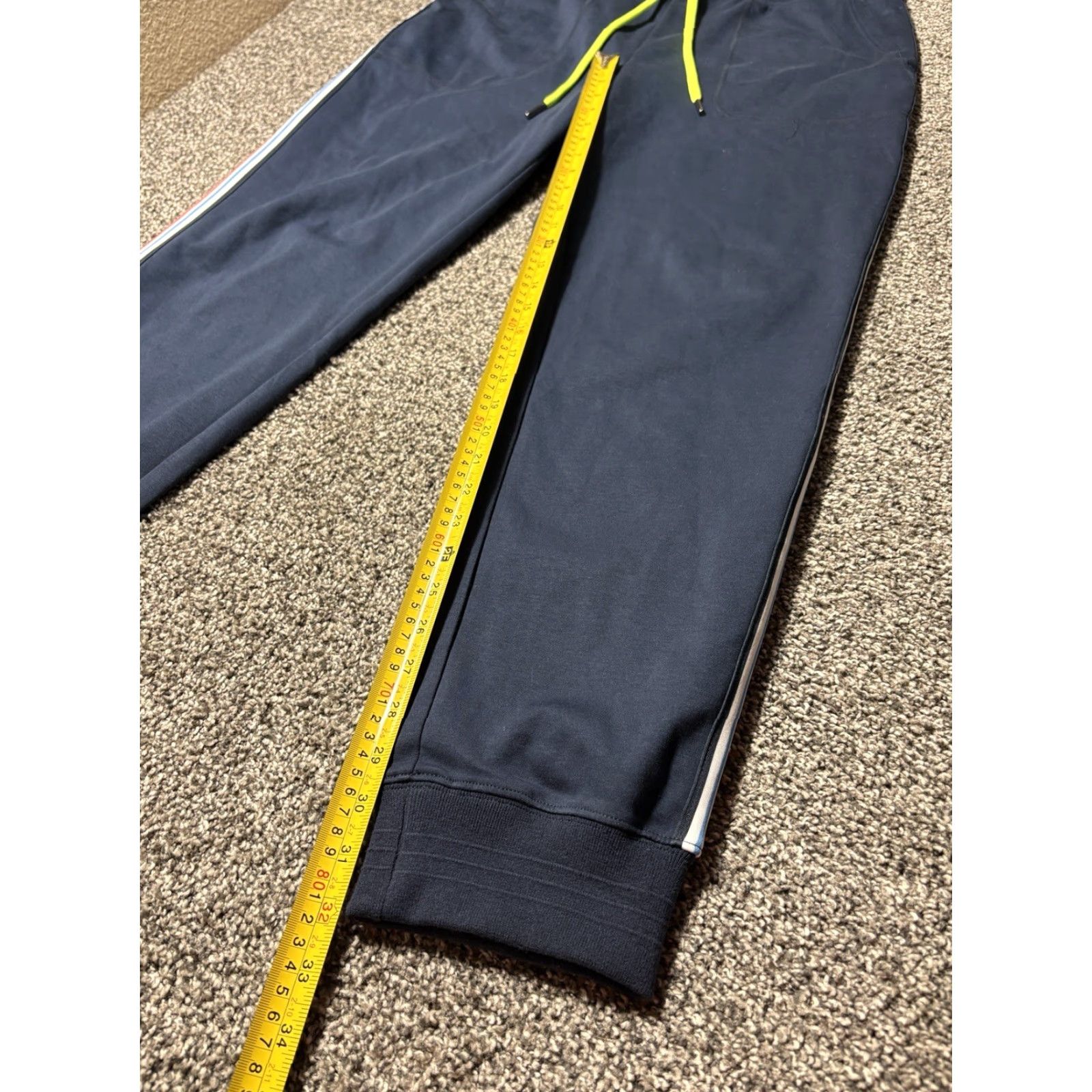 Psycho Bunny Psycho Bunny Joggers Men XXL Blue Cotton Sweat Pants Drawstring Sweatpants Regular Pockets Gym & Training Size US 39 - 7 Thumbnail