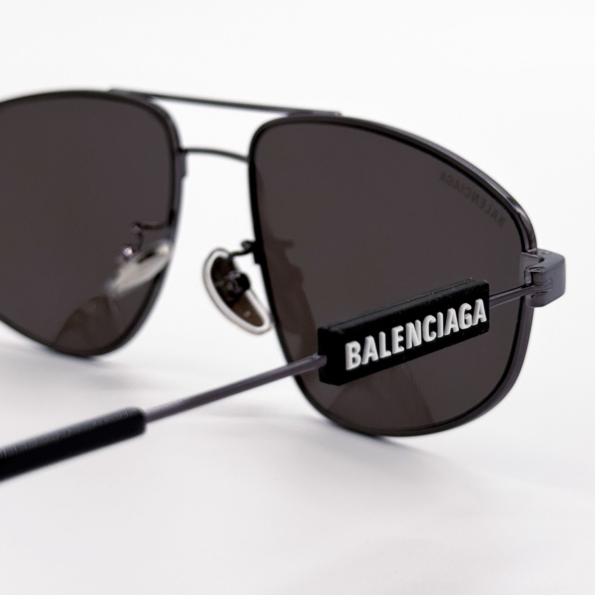 Balenciaga NEW BALENCIAGA BB0115S 001 SUNGLASSES BLACK PILOT UNISEX Size ONE SIZE - 6 Thumbnail