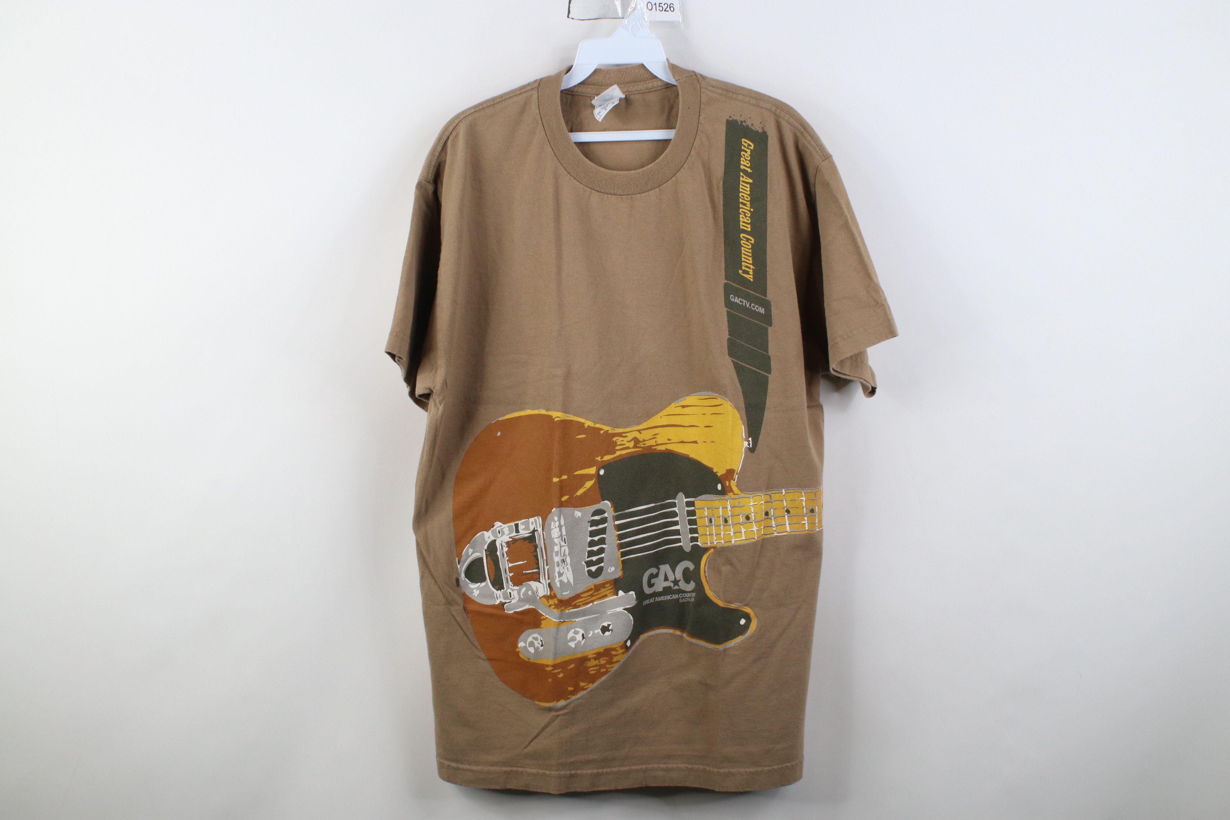 Vintage Vintage Jumbo Print Great American Country Guitar T-Shirt Size US L / EU 52-54 / 3 - 1 Thumbnail
