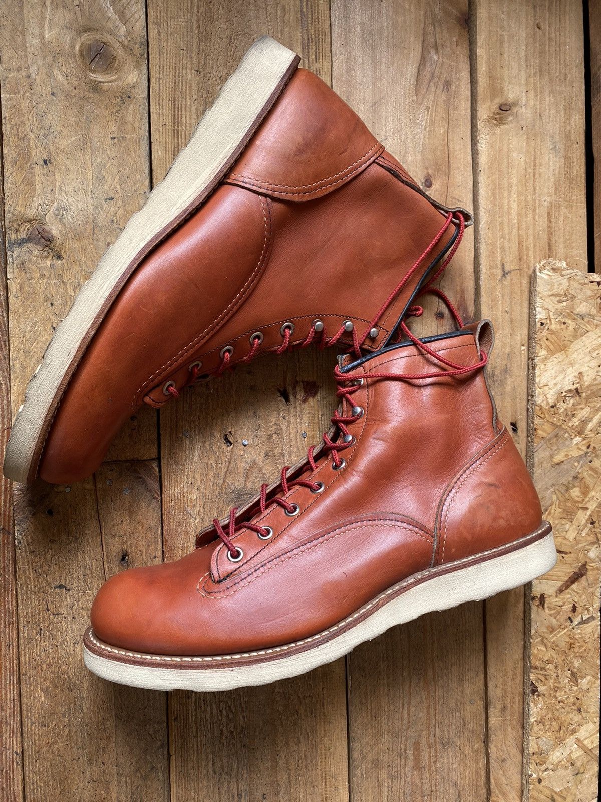 Red Wing Redwing lineman ,oro russet ,round monkey boots Us 10D uk 9 Size US 10 / EU 43 - 17 Thumbnail