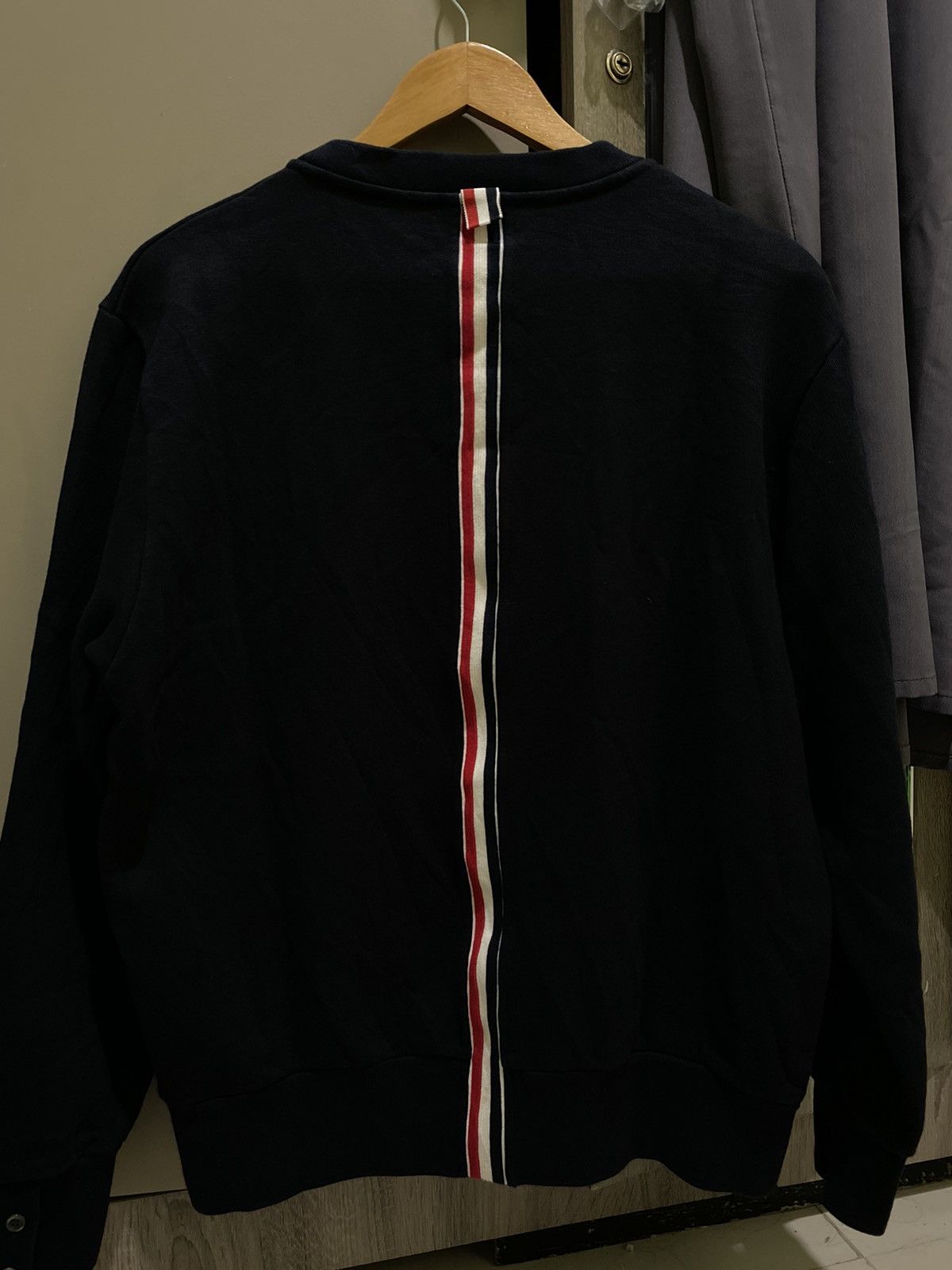 Thom Browne Thom browne grosgrain loopback crew sweat Size US L / EU 52-54 / 3 - 9 Thumbnail