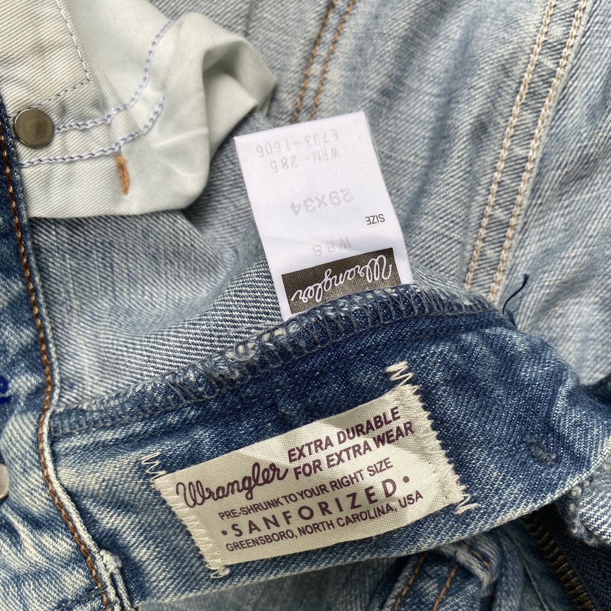 Japanese Brand Flare Jeans Wrangler Blue Washed Low Rise Bootcut Denim Size US 29 - 9 Thumbnail