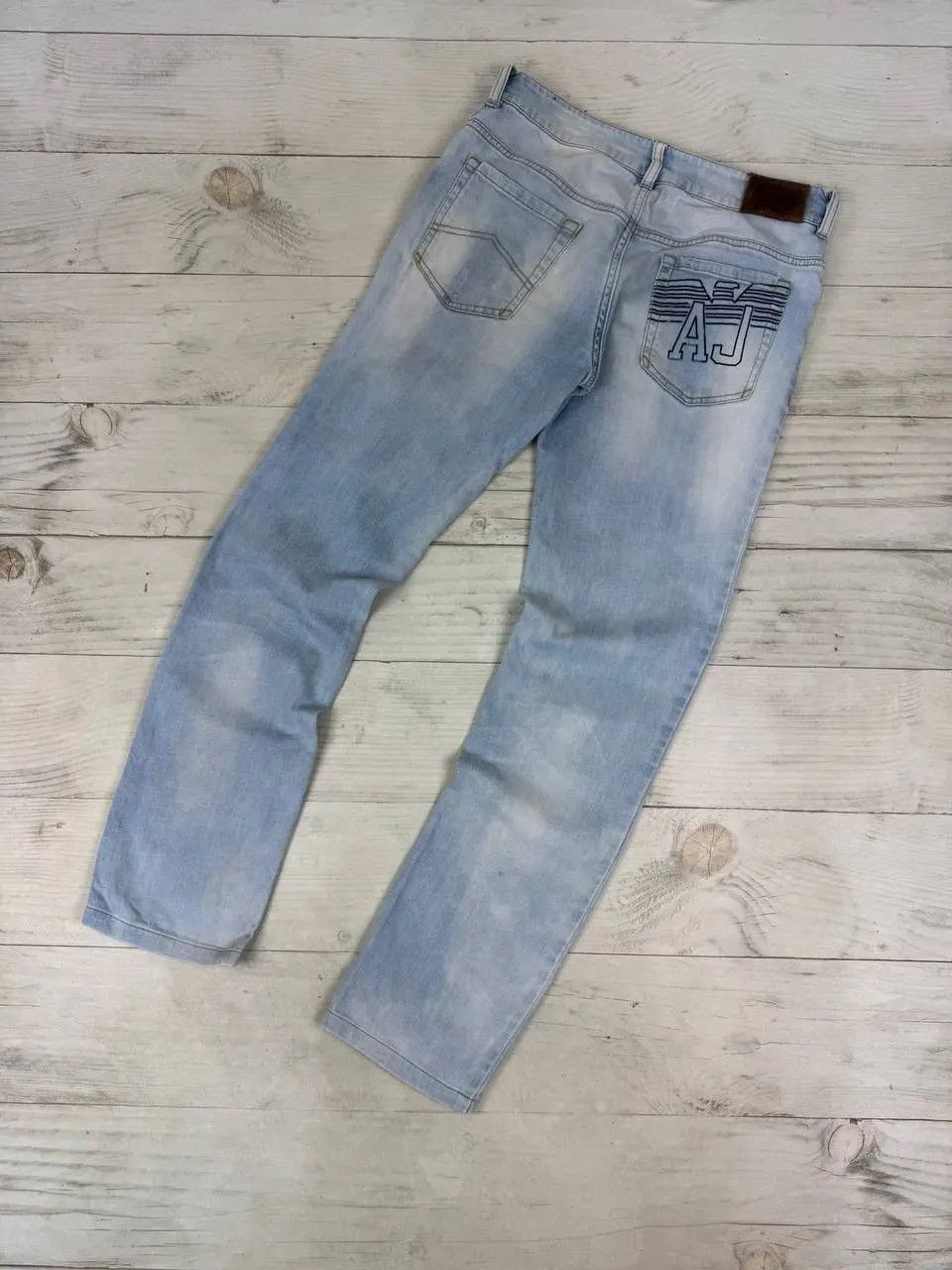 Armani Vintage Armani Big Logo Denim Jeans Size US 28 / EU 44 - 1 Thumbnail