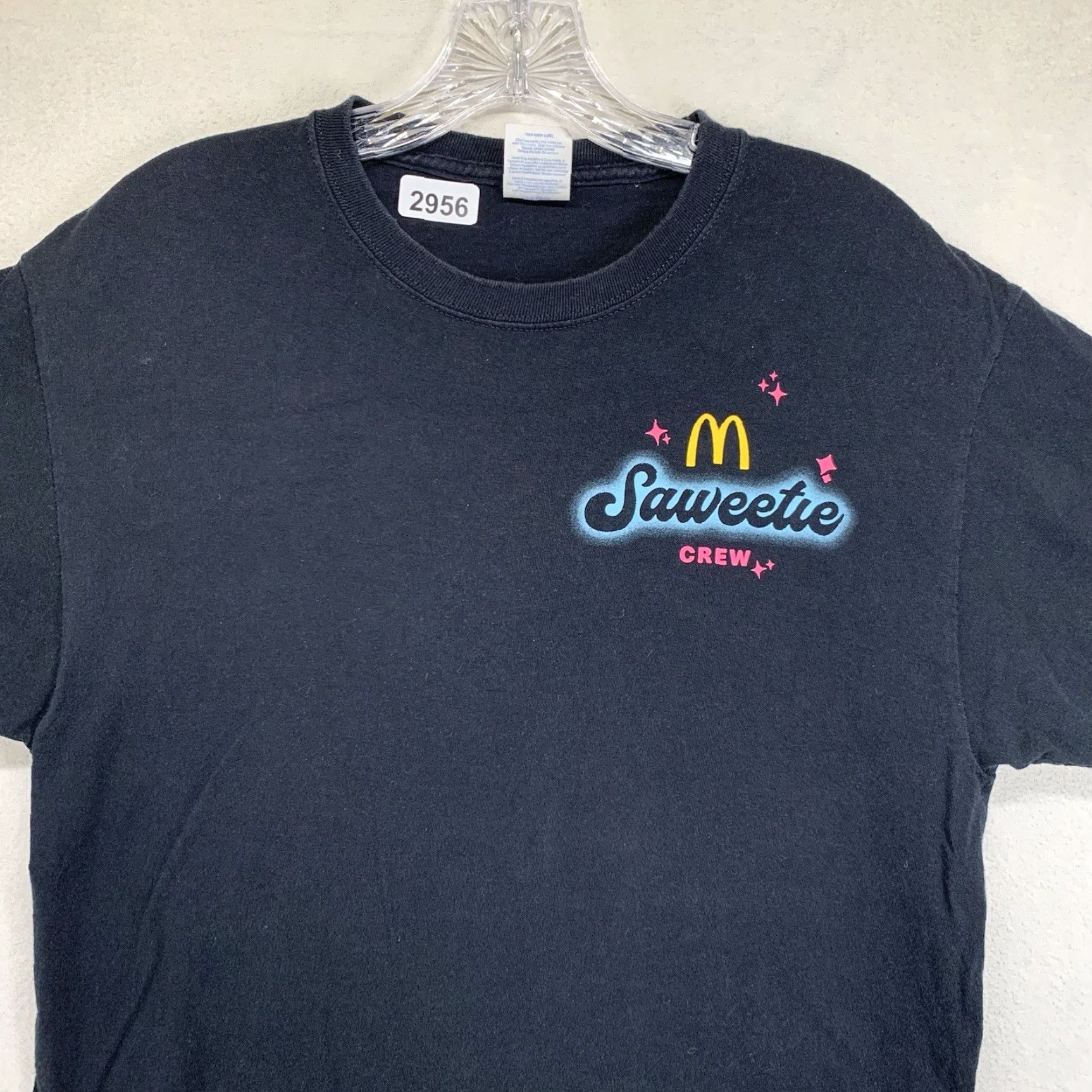 Vintage McDonald's Saweetie Graphic T-Shirt Men’s Small Black Slim Fit 90s Grunge Goth Size US S / EU 44-46 / 1 - 7 Thumbnail