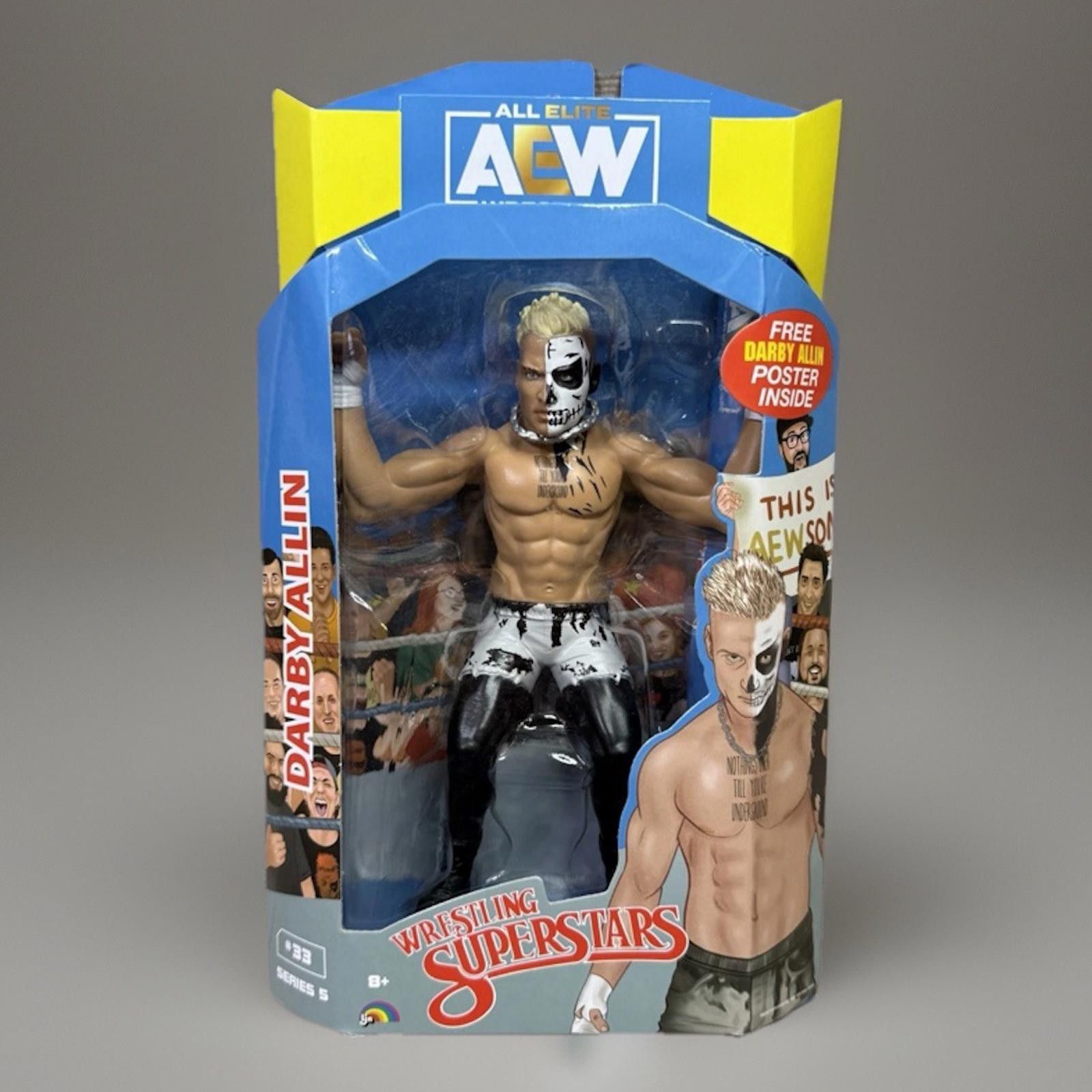 Other Darby Allin AEW Wrestling Superstars #33 Series 5 w/ Poster Size ONE SIZE - 1 Thumbnail