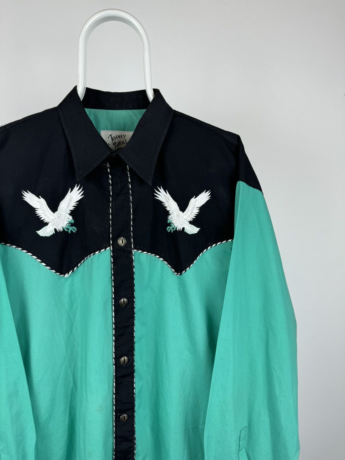 Vintage Vintage Jeffrey Burns Western Style Long Sleeve Shirt Size US XL / EU 56 / 4 - 2 Thumbnail