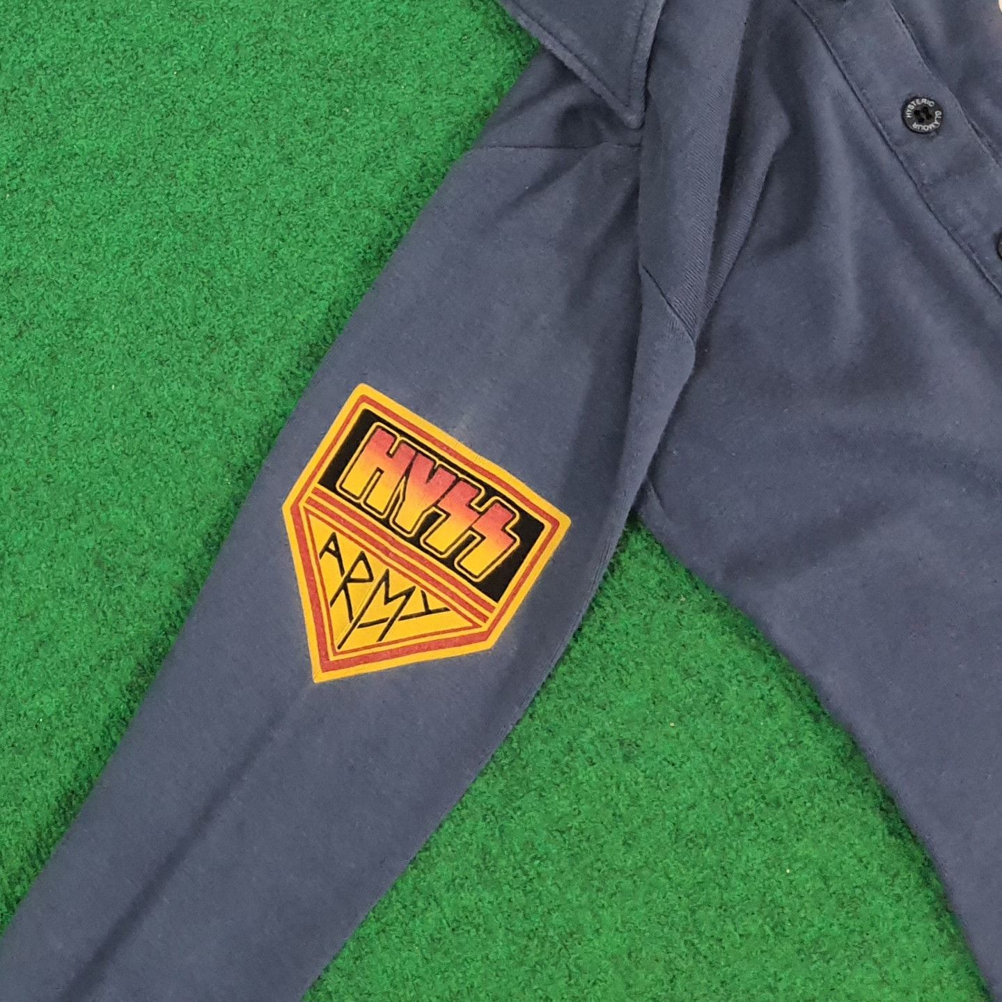 Hysteric Glamour × Japanese Brand × Vintage Vintage Hysteric Glamour Hyss Army Long Sleeve Polo Shirt Size XXS / US 00 / IT 34 - 5 Thumbnail