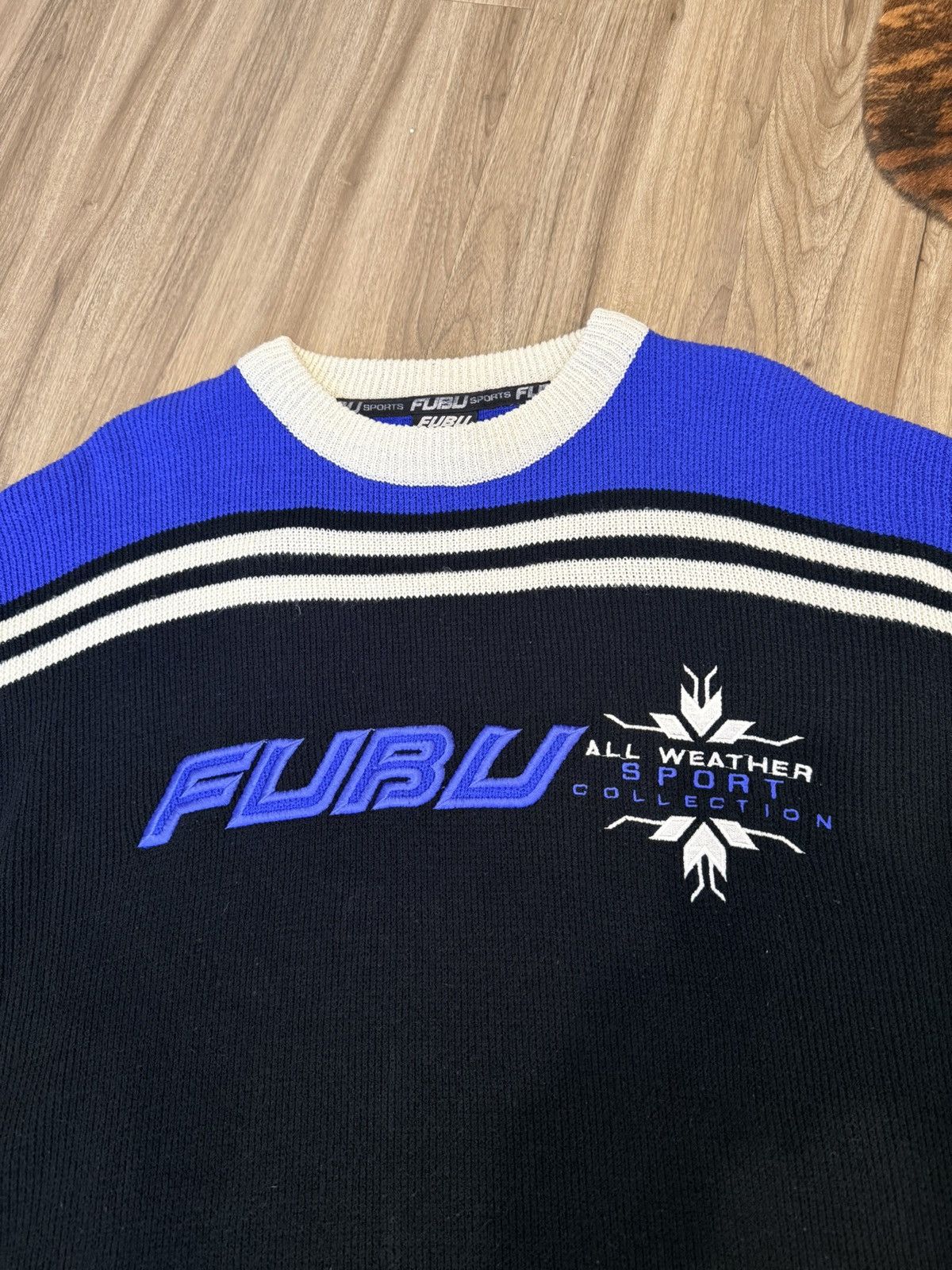 Fubu Vintage Fubu Sports Sweater Men's Heavy Long Sleeve Y2K Size US XXL / EU 58 / 5 - 3 Thumbnail