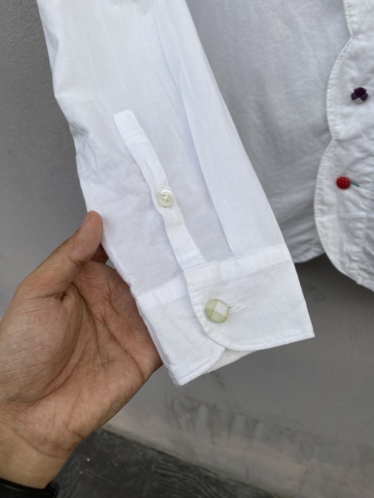 Frapbois Frapbois Half Multicolor Buttons Ups White Shirt Size M / US 6-8 / IT 42-44 - 7 Thumbnail