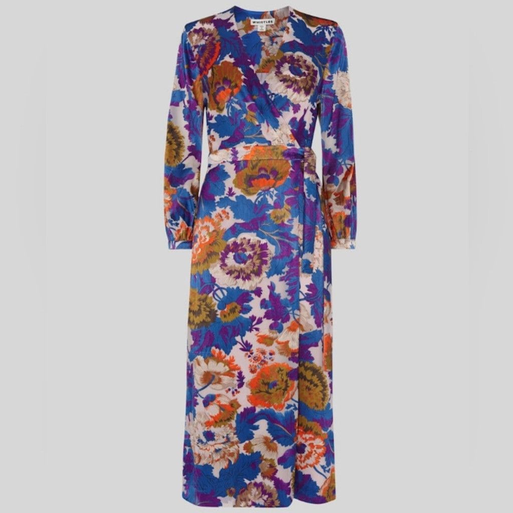 Whistles Autumn Bloom Devore Wrap Dress from Whistles Size M / US 6-8 / IT 42-44 - 4 Thumbnail
