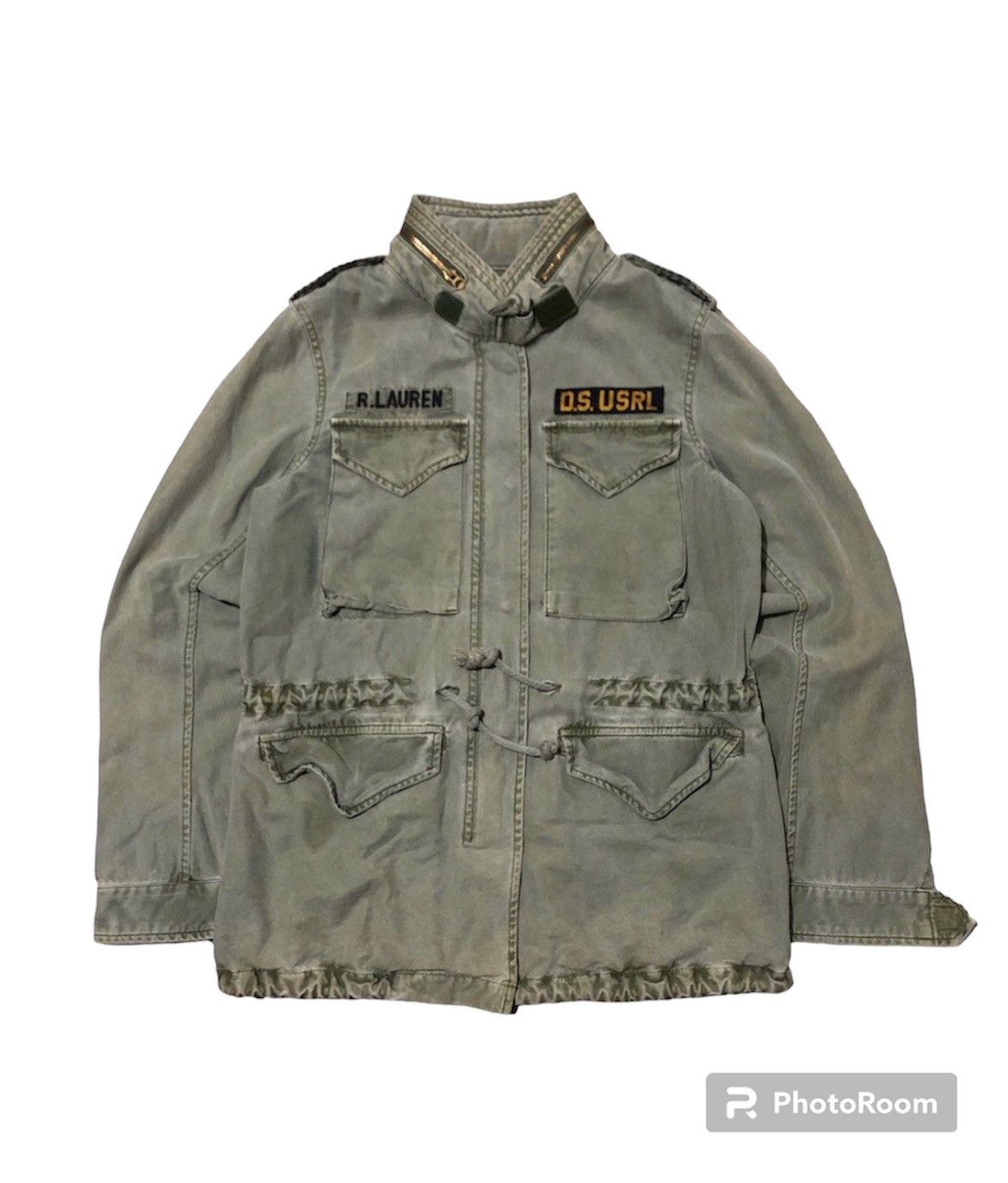 Ralph lauren denim supply military jacket online