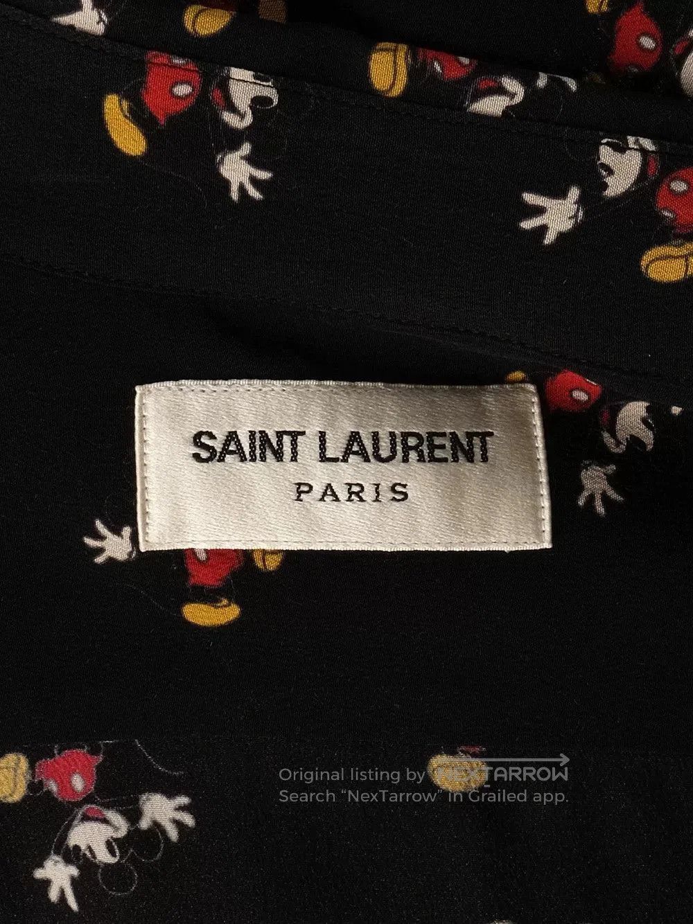 Yves Saint Laurent Saint Laurent Silk Mickey Mouse Shirt. Size S / US 4 / IT 40 - 4 Thumbnail