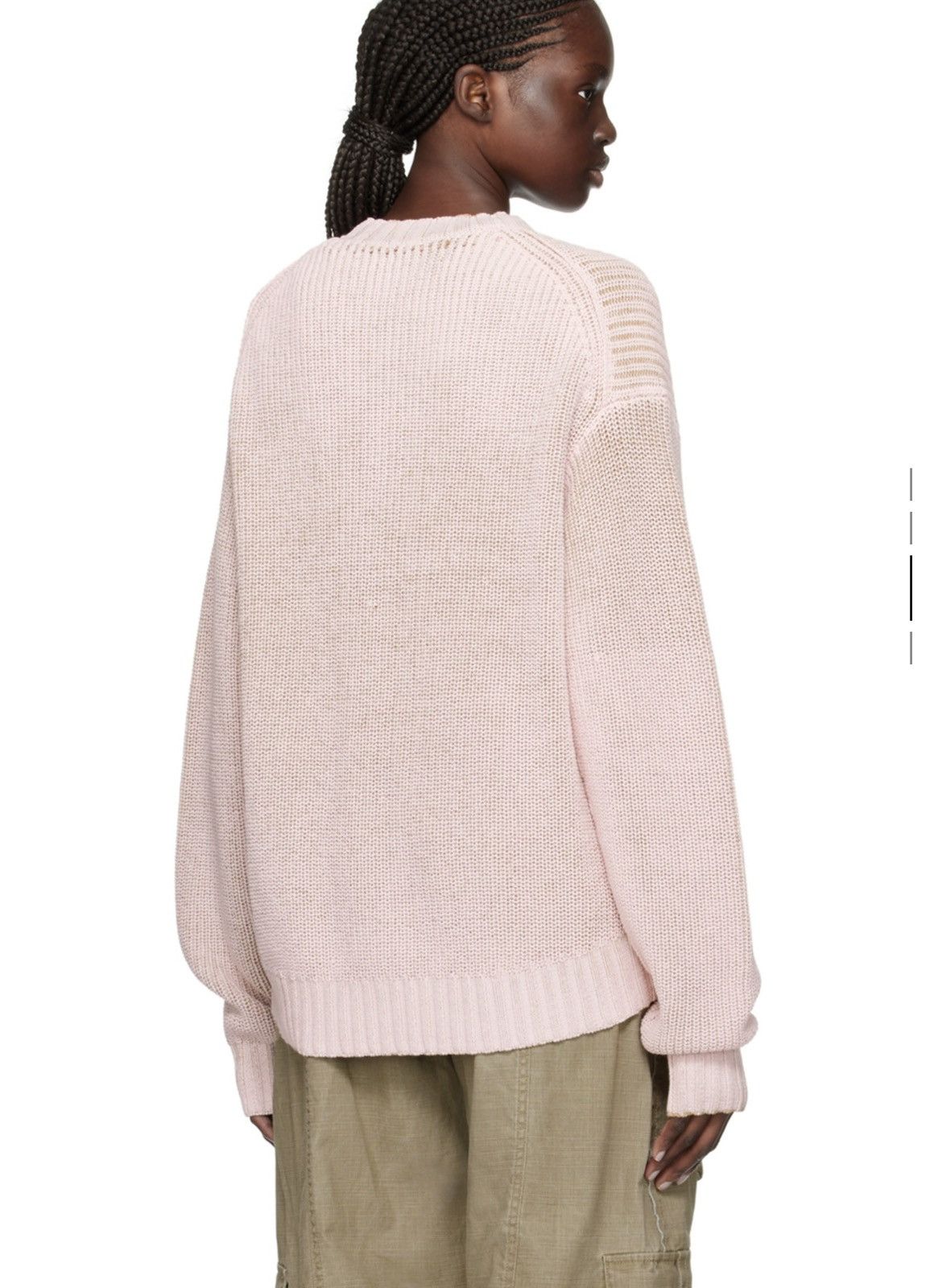 Acne Studios Acne Studios Pink Patch Sweater Size S / US 4 / IT 40 - 3 Thumbnail