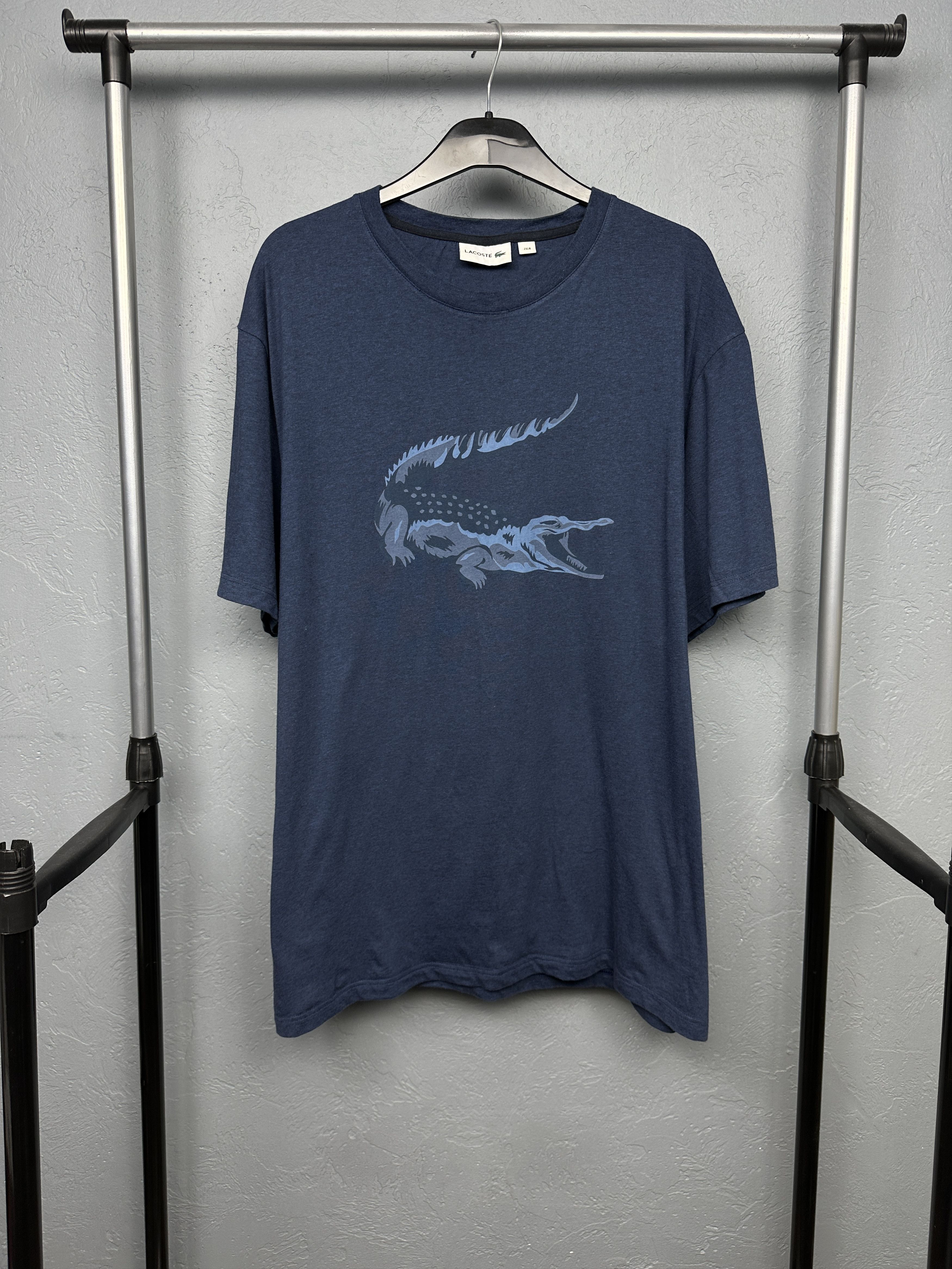 Lacoste Lacoste Mens Big Logo T-Shirt Size 2XLB Size US XXL / EU 58 / 5 - 1 Thumbnail