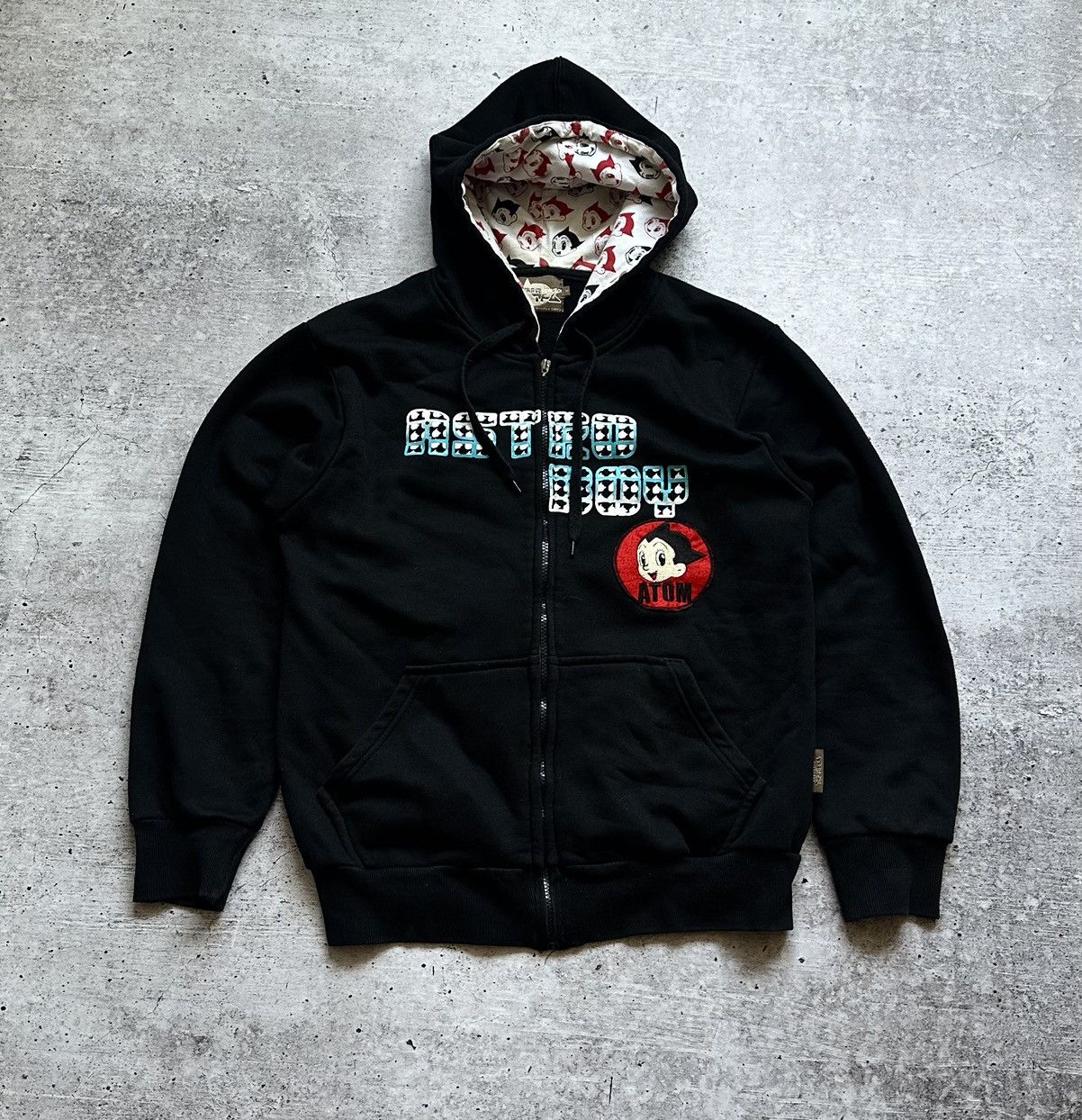 Anime Vintage Astro Boy Atom Holographic Logo Full Zip Hoodie Size US M / EU 48-50 / 2 - 2 Thumbnail