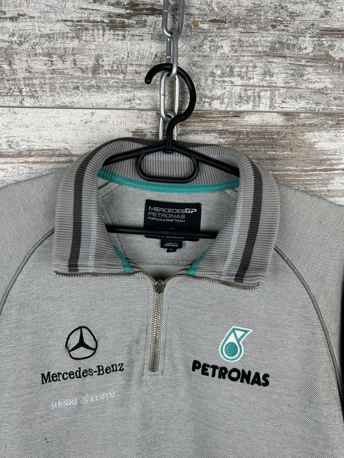 Mercedes-Benz × Vintage Mens Vintage Distressed Mercedes 1/3 zip sweatshirt rare y2k Size US XL / EU 56 / 4 - 2 Thumbnail