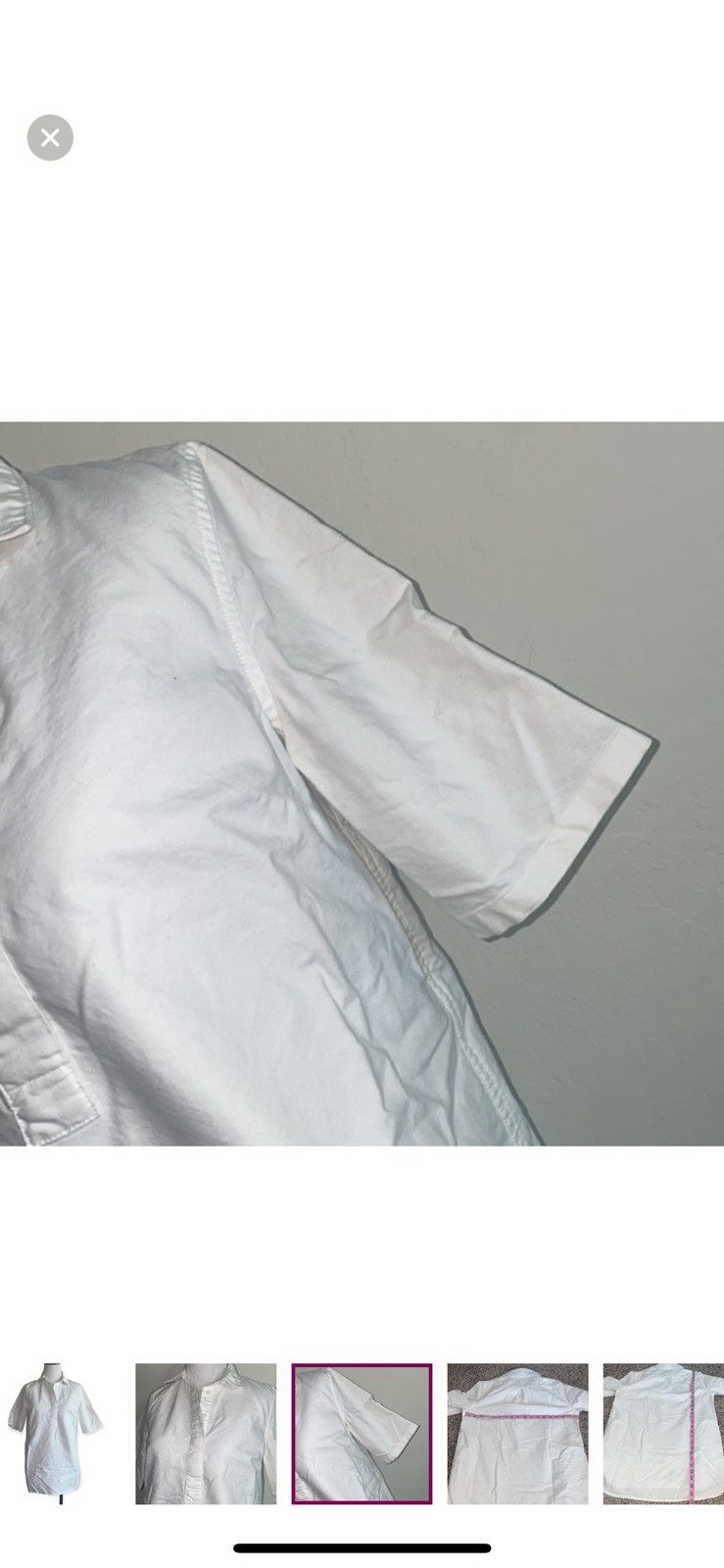 Levi's Levi’s small 1/4 button white blouse Size S / US 4 / IT 40 - 3 Thumbnail