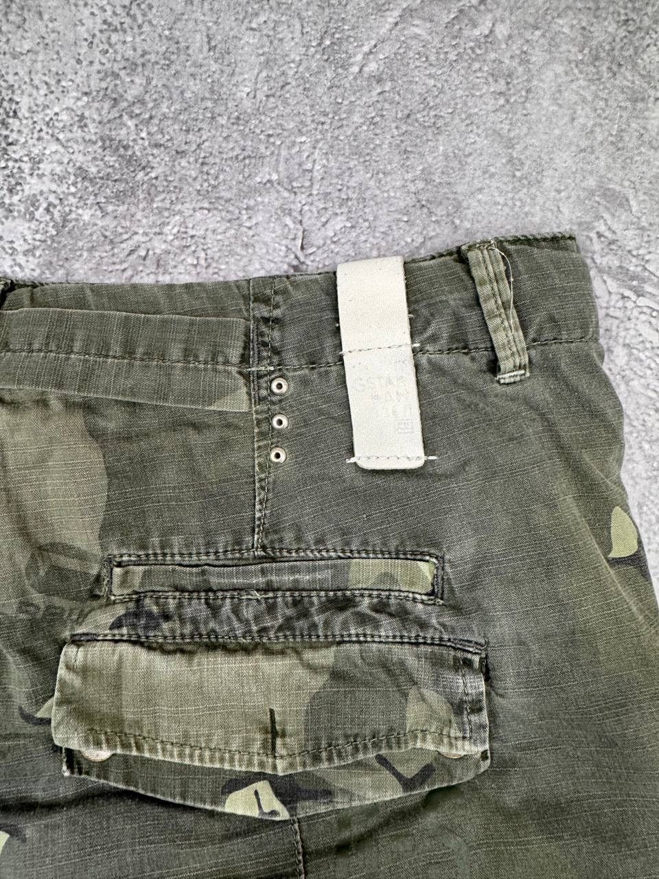 G-Star G-Star Raw Vintage Men Denim Cargo Shorts Camouflage Green Size US 28 / EU 44 - 7 Thumbnail