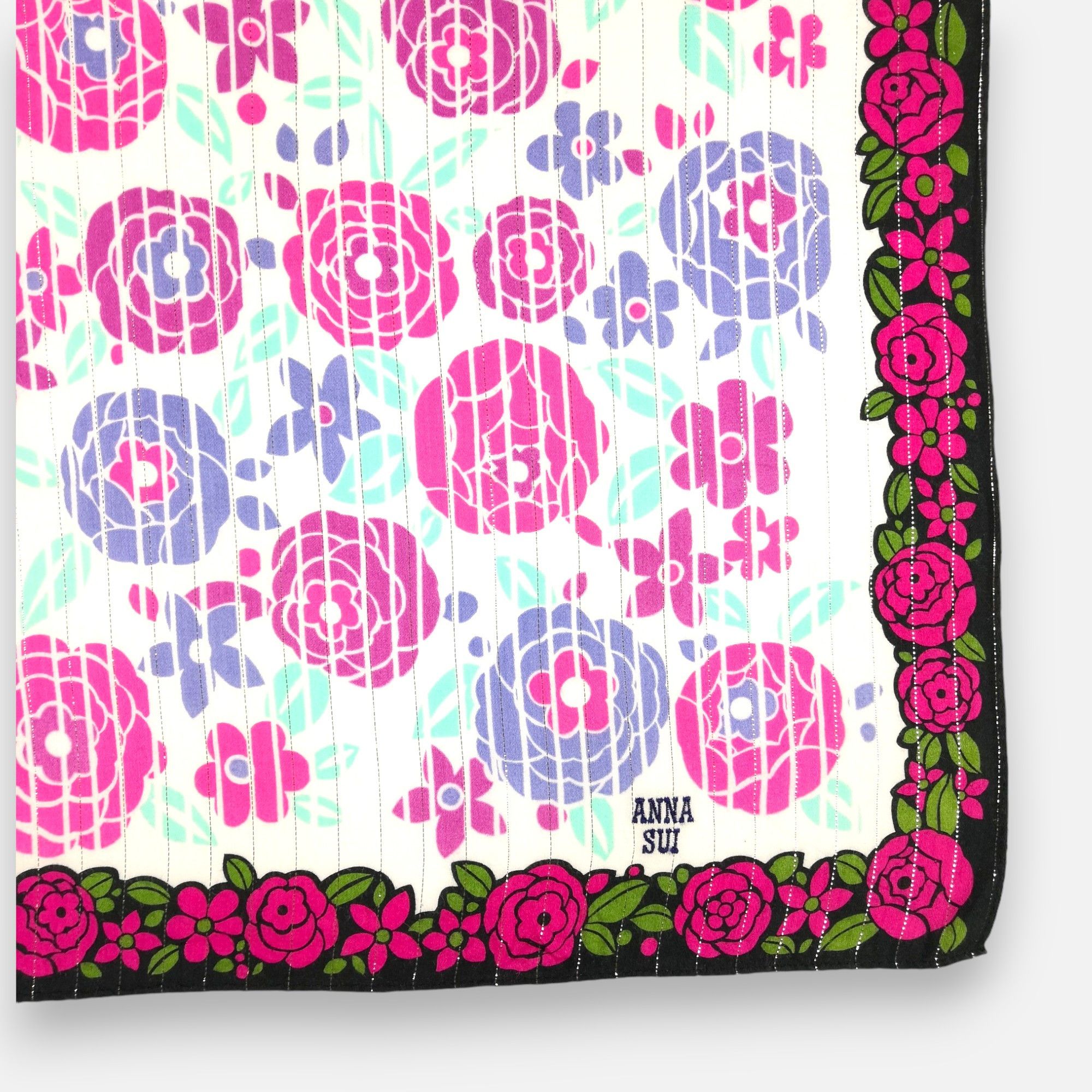 Anna Sui × Vintage Vintage Anna Sui Handkerchief Pocket Square Bandana Size ONE SIZE - 3 Thumbnail
