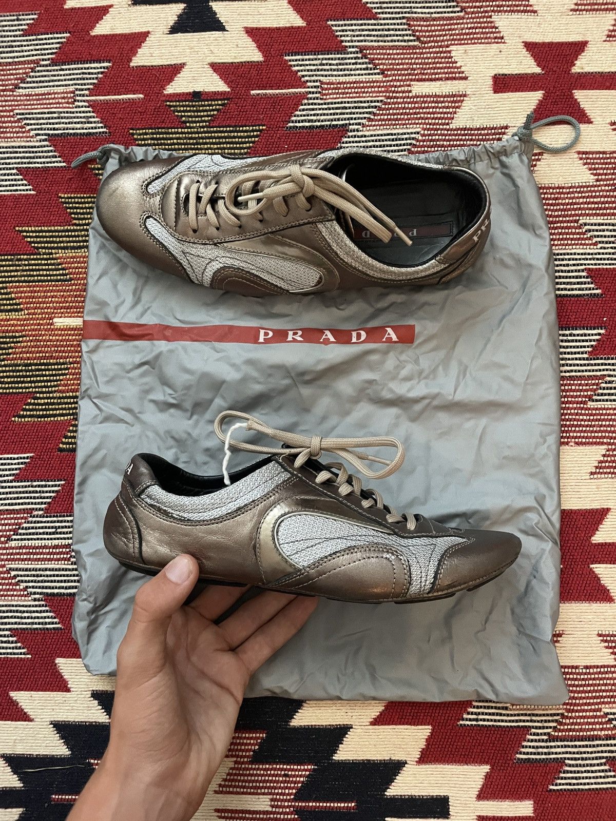 靴 05ss archive prada leather design shoes Prada Archive Shoes | Grailed