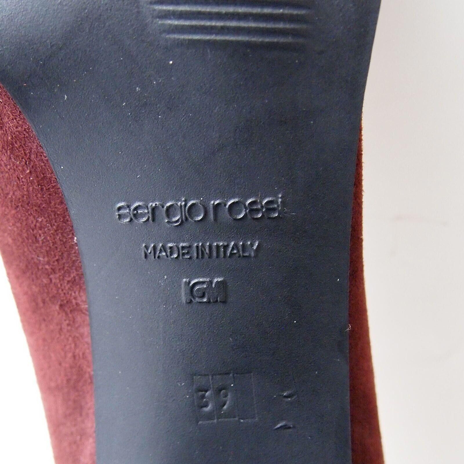Sergio Rossi Sergio Rossi Mid Heel Pumps Red Brick Suede US 9 EU 39 Size US 9 / IT 39 - 7 Thumbnail
