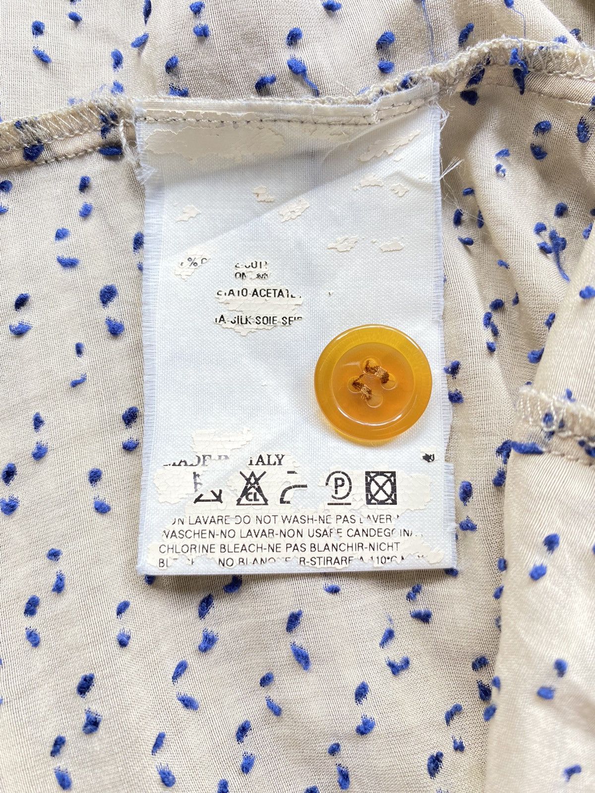 Vivienne Westwood Curve Button Center Line Dots Shirt