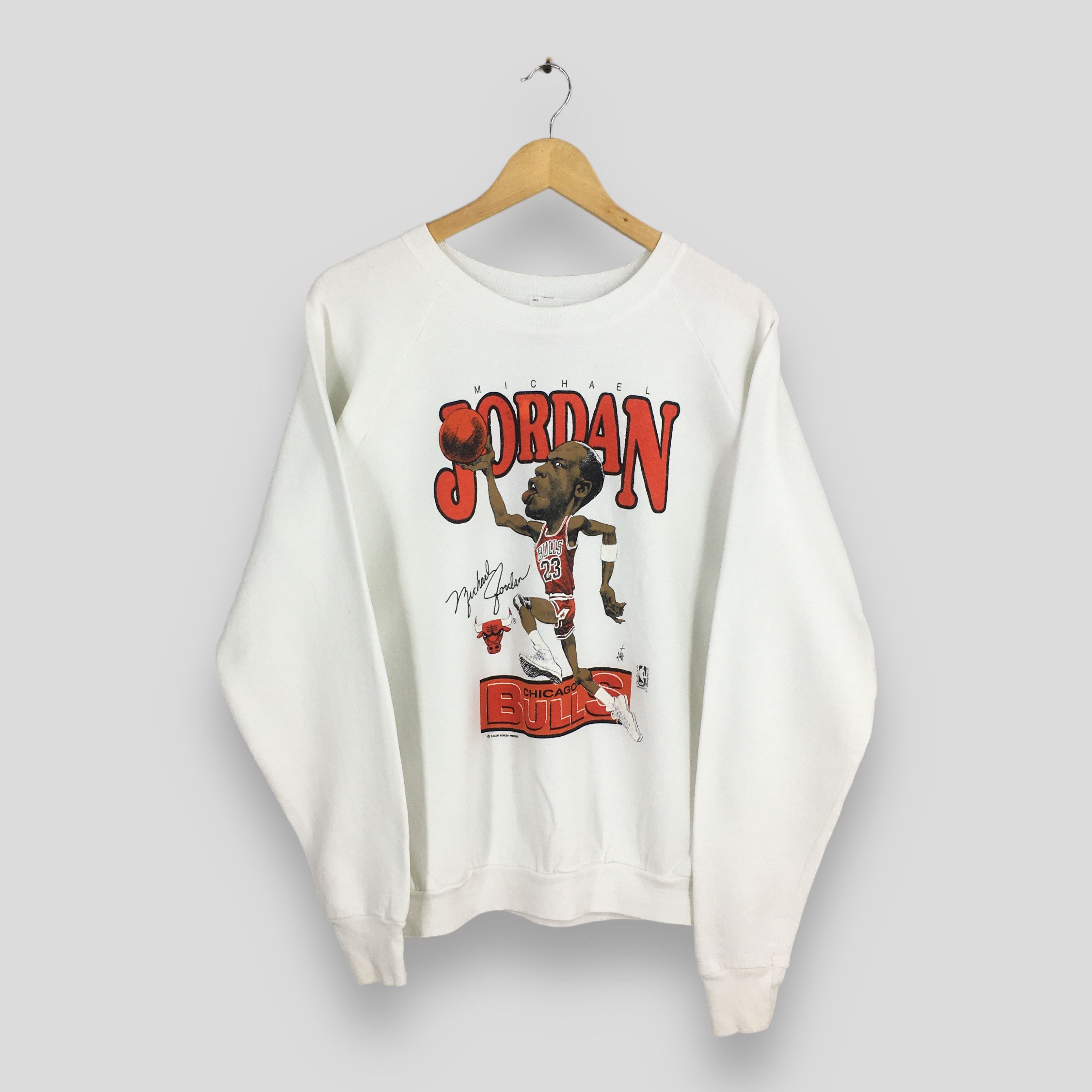 NBA Vintage 1980s Jordan Chicago Bulls Sweatshirt XLarge Size US XL / EU 56 / 4 - 1 Thumbnail