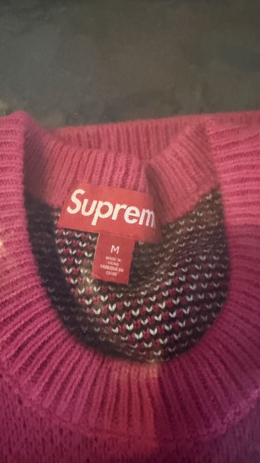 Supreme Supreme Target sweater (M) (Pink) Size US M / EU 48-50 / 2 - 2 Thumbnail