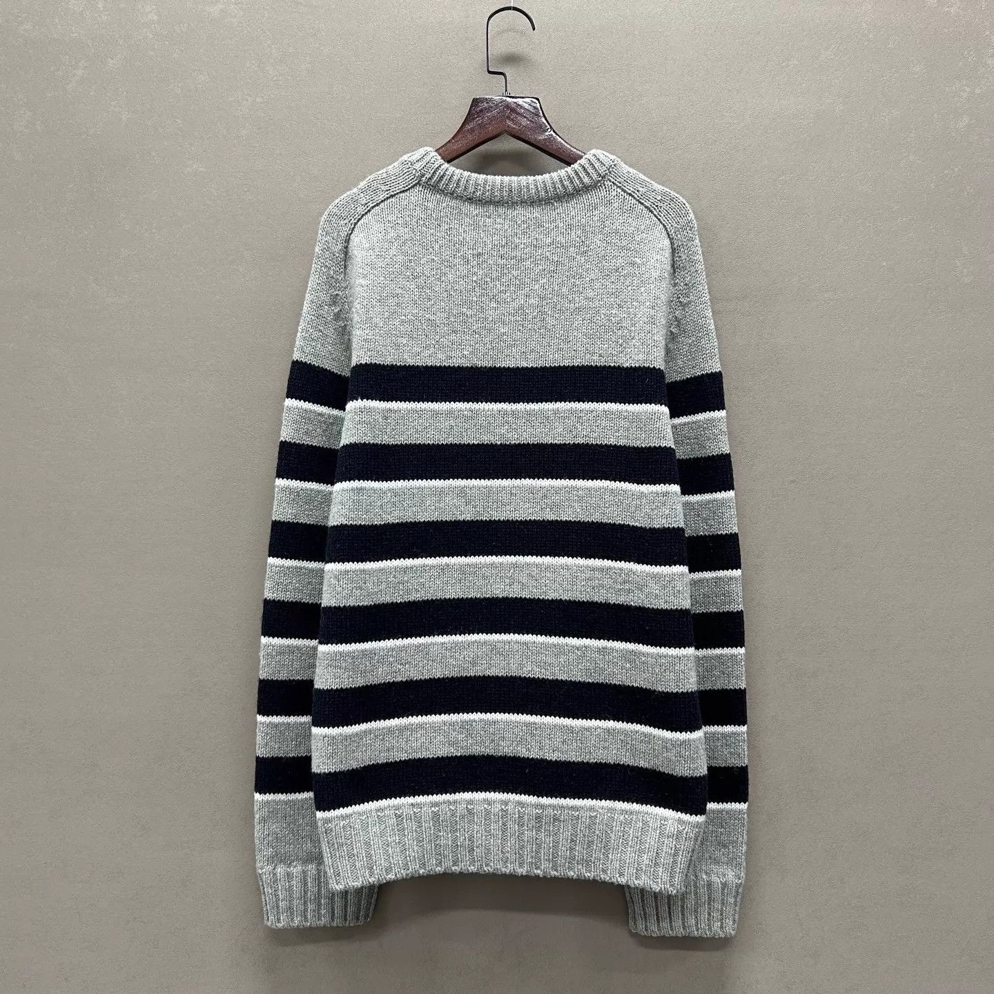 Celine Celine gray and black stripe sweater 99 new size S Size S / US 4 / IT 40 - 2 Thumbnail