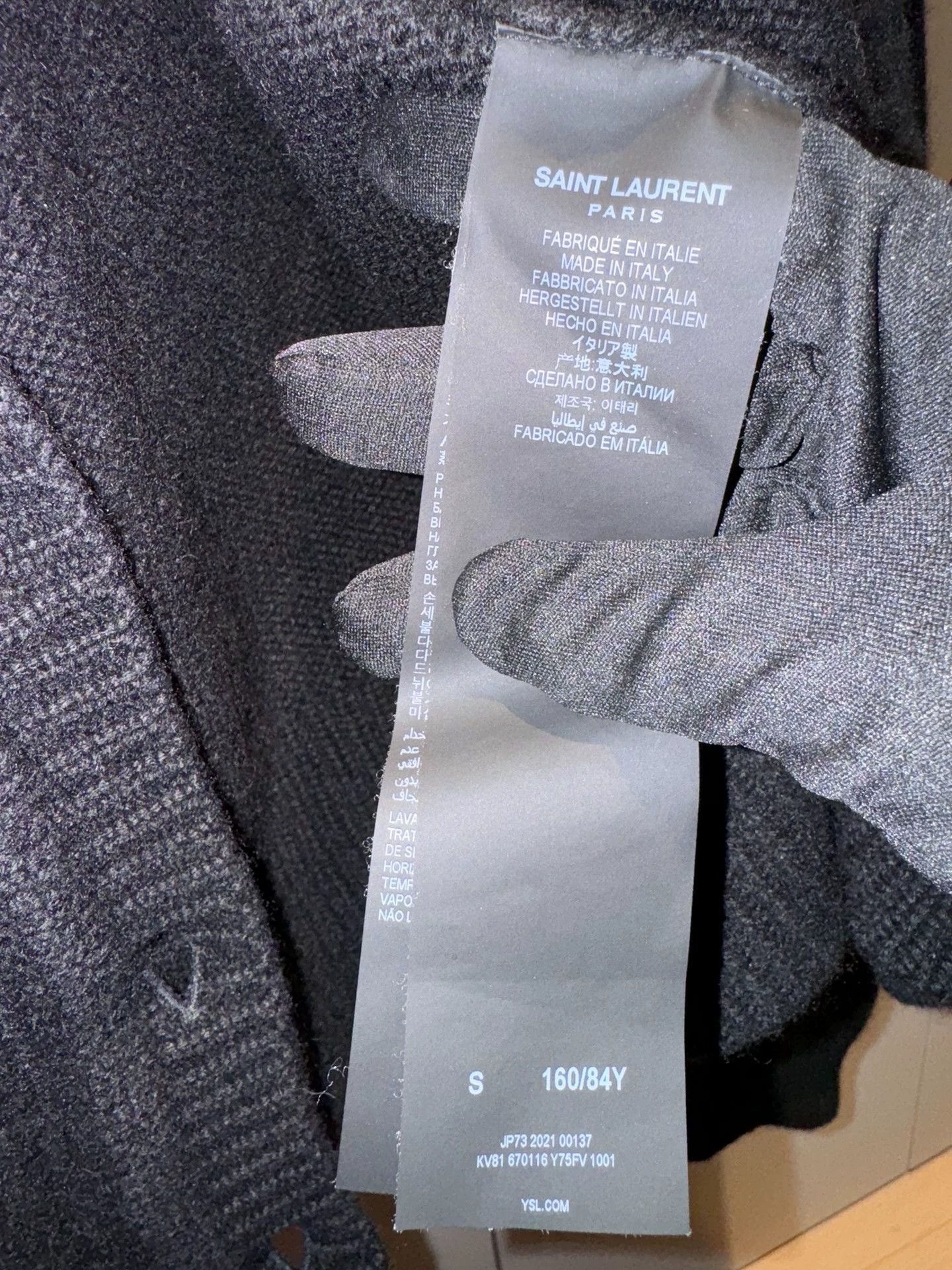 Yves Saint Laurent YSL 22 Oversized Cashmere Logo Scales Cardigan Size S / US 4 / IT 40 - 4 Thumbnail