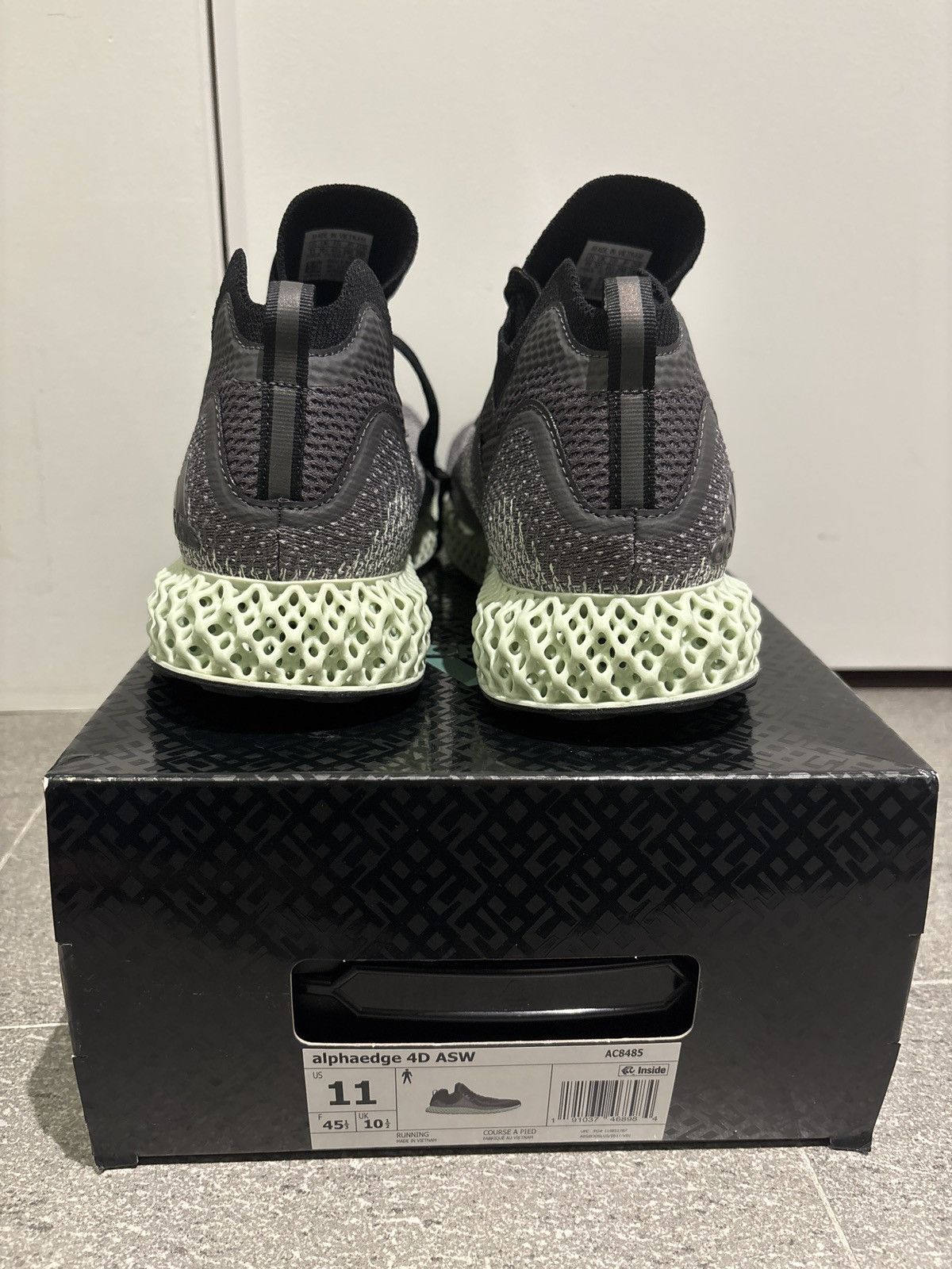 Adidas Alphaede 4D adidas running OG grey / black sneakers Size US 11 / EU 44 - 6 Thumbnail