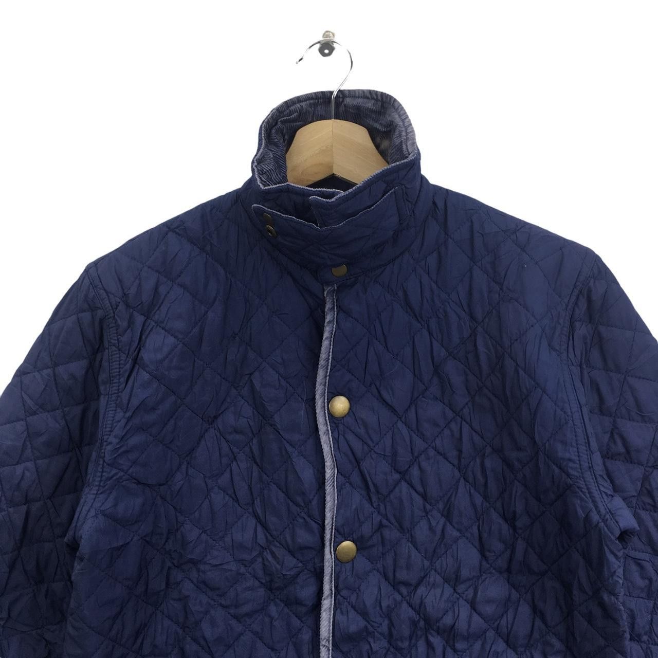 Polo Ralph Lauren Vtg 90’ POLO RALPH LAUREN Minimalist Blue Quilted Jacket Size US M / EU 48-50 / 2 - 2 Thumbnail