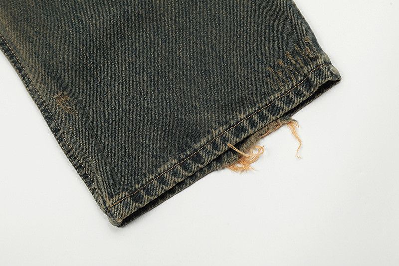 Vintage American retro washed distressed jeans Size US 32 / EU 48 - 6 Thumbnail