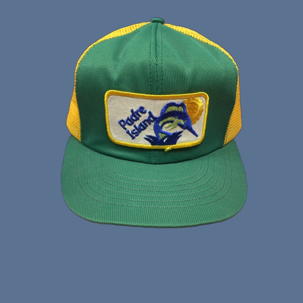 Vintage VINTAGE Sunbeater Snapback Trucker Hat Men Adjustable Green USA History: Padre Island? (But must only use original words; avoid added interpretation) Size ONE SIZE - 1 Thumbnail