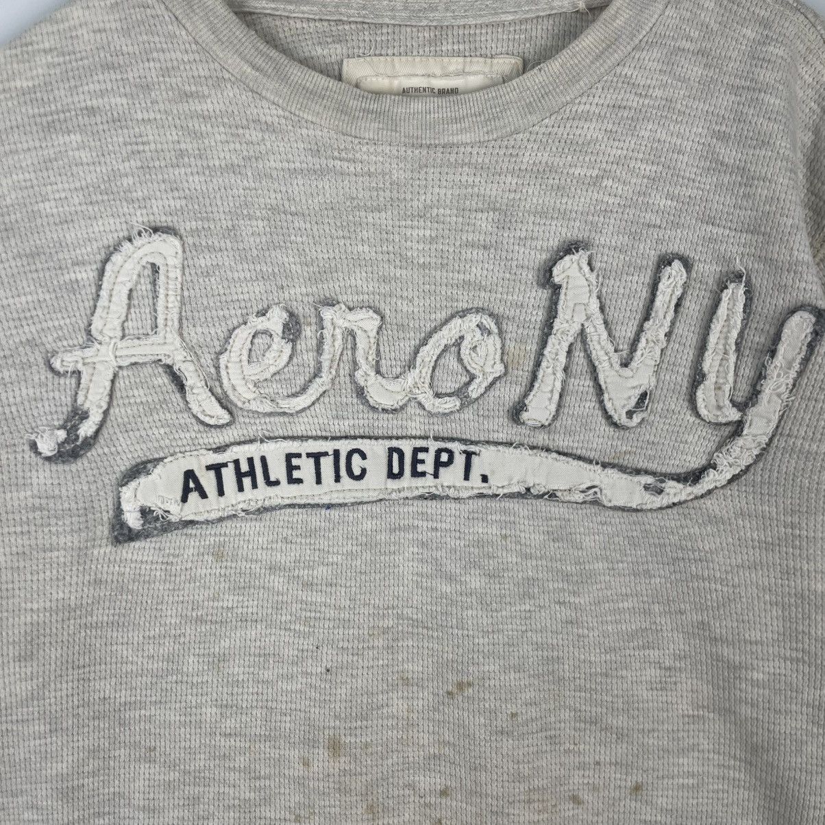 Designer × Vintage vintage Hoodie/sweater Aeropostale Mens M Thermal Shirt Size US M / EU 48-50 / 2 - 7 Thumbnail