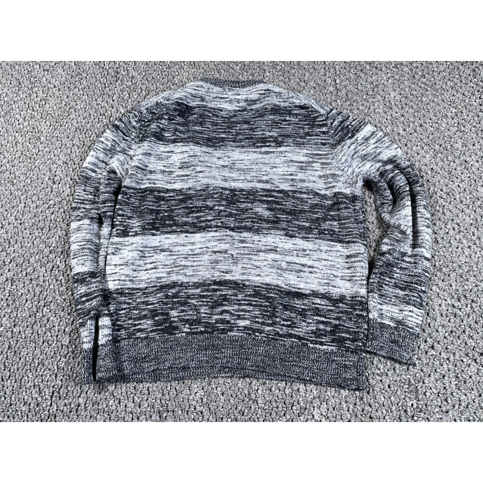 Vintage American Rag Cie Static Pattern Striped Sweater Adult Large Gray Crewneck Knit Size US L / EU 52-54 / 3 - 2 Thumbnail