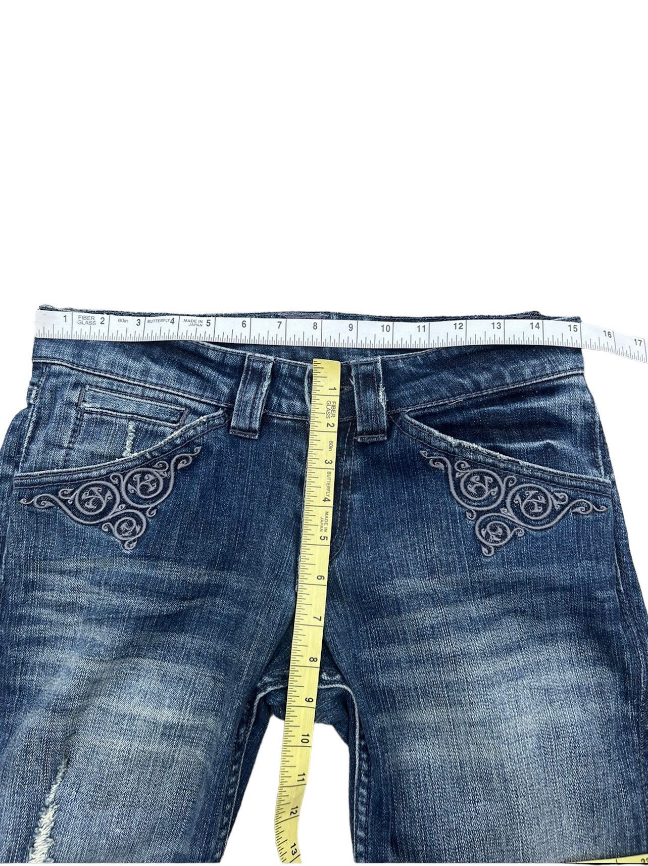 BUFFALO BOBS VTG Buffalo Jeans Japan Distress Denim Stretch Flare Jeans Size US 29 - 3 Thumbnail