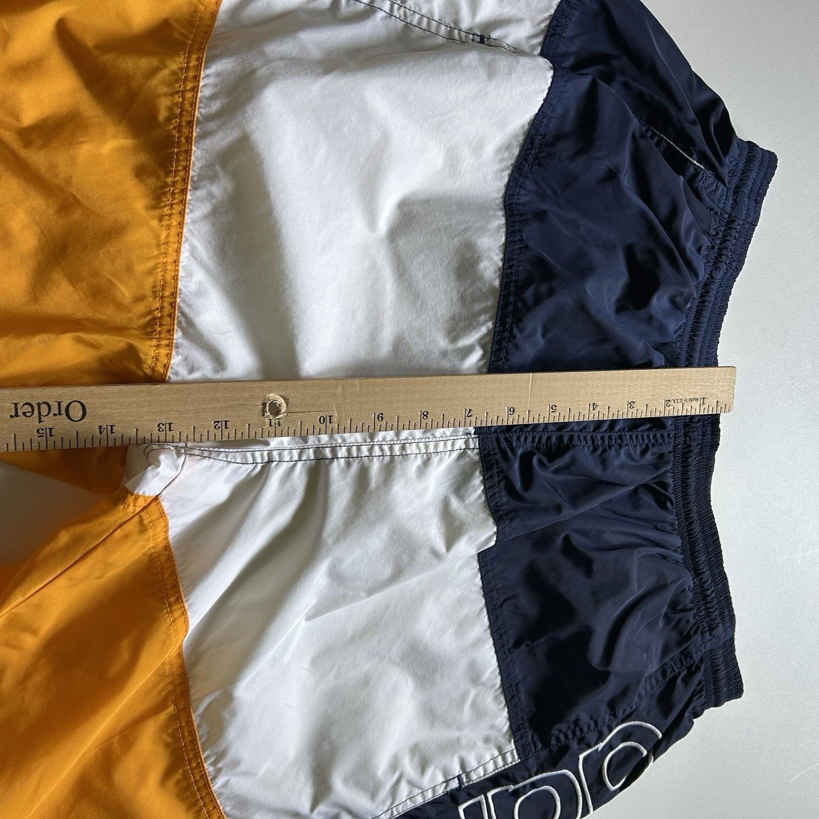 Adidas Vintage Adidas Swim Shorts Medium Y2K Spell Out 3 Stripe Size US 30 / EU 46 - 8 Thumbnail