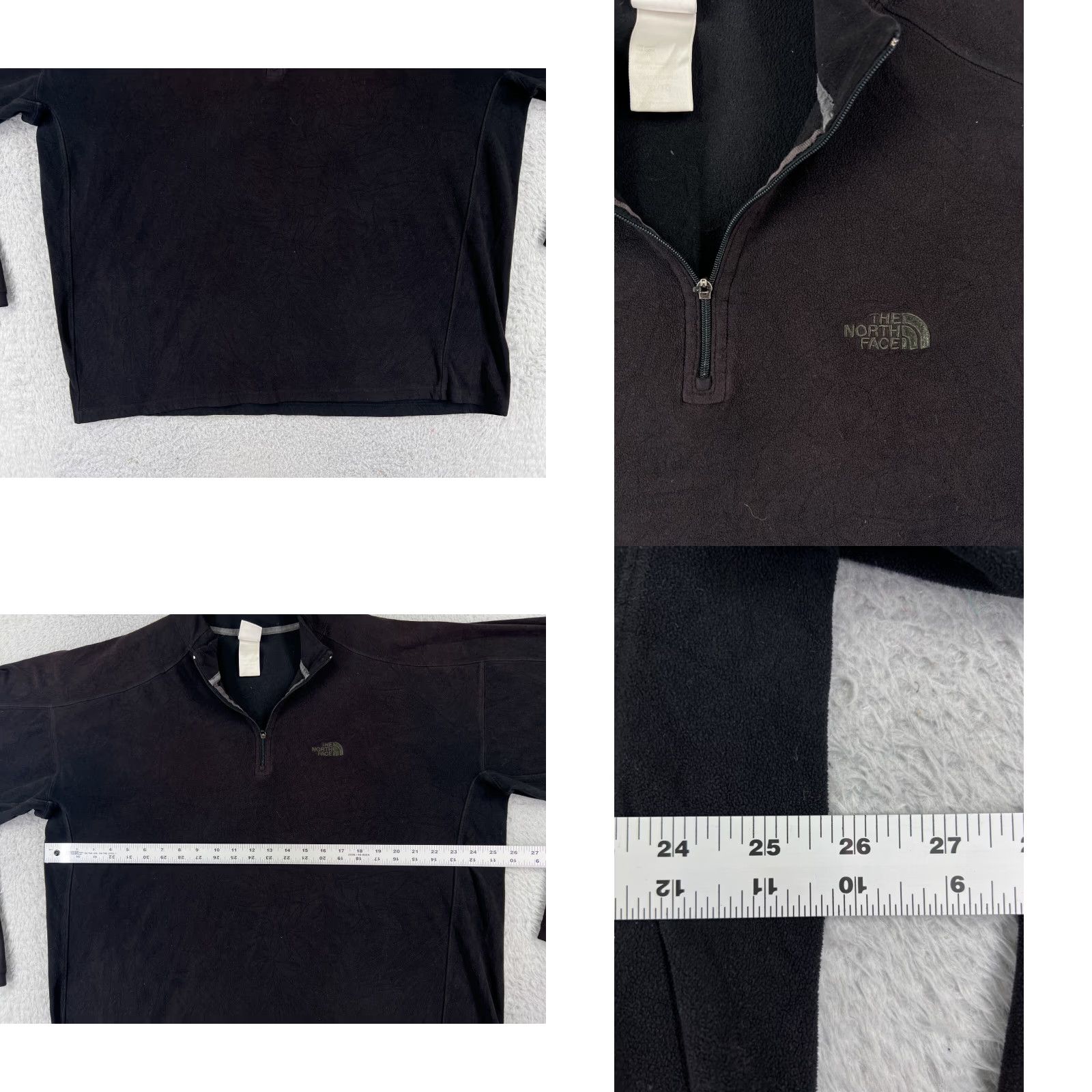 The North Face The North Face Sweater Men XL Black Long Sleeve 1/4 Zip Fleece Polyester Mock Neck Shirt Size US XL / EU 56 / 4 - 8 Thumbnail