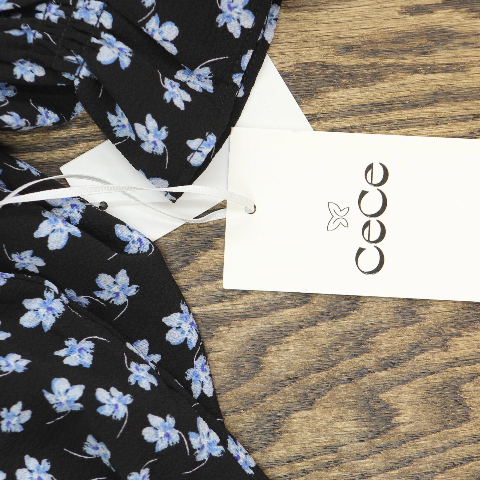 Opening Ceremony Nwt Cece Tie Neck Floral Print Blouse 7033067 Rich Black Xs Size XS / US 0-2 / IT 36-38 - 3 Thumbnail