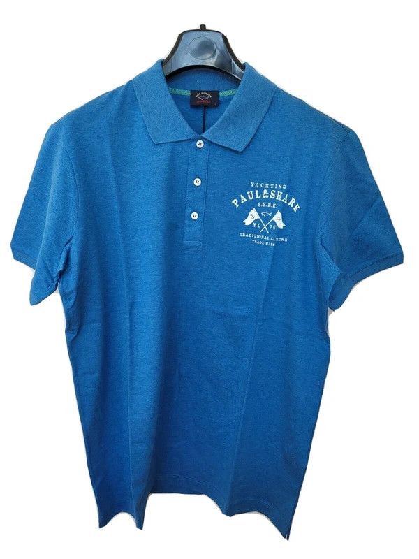 Paul & Shark RRP320€ PAUL&SHARK sz L Polo Yachting Short Sleeves Solid Size US L / EU 52-54 / 3 - 1 Thumbnail