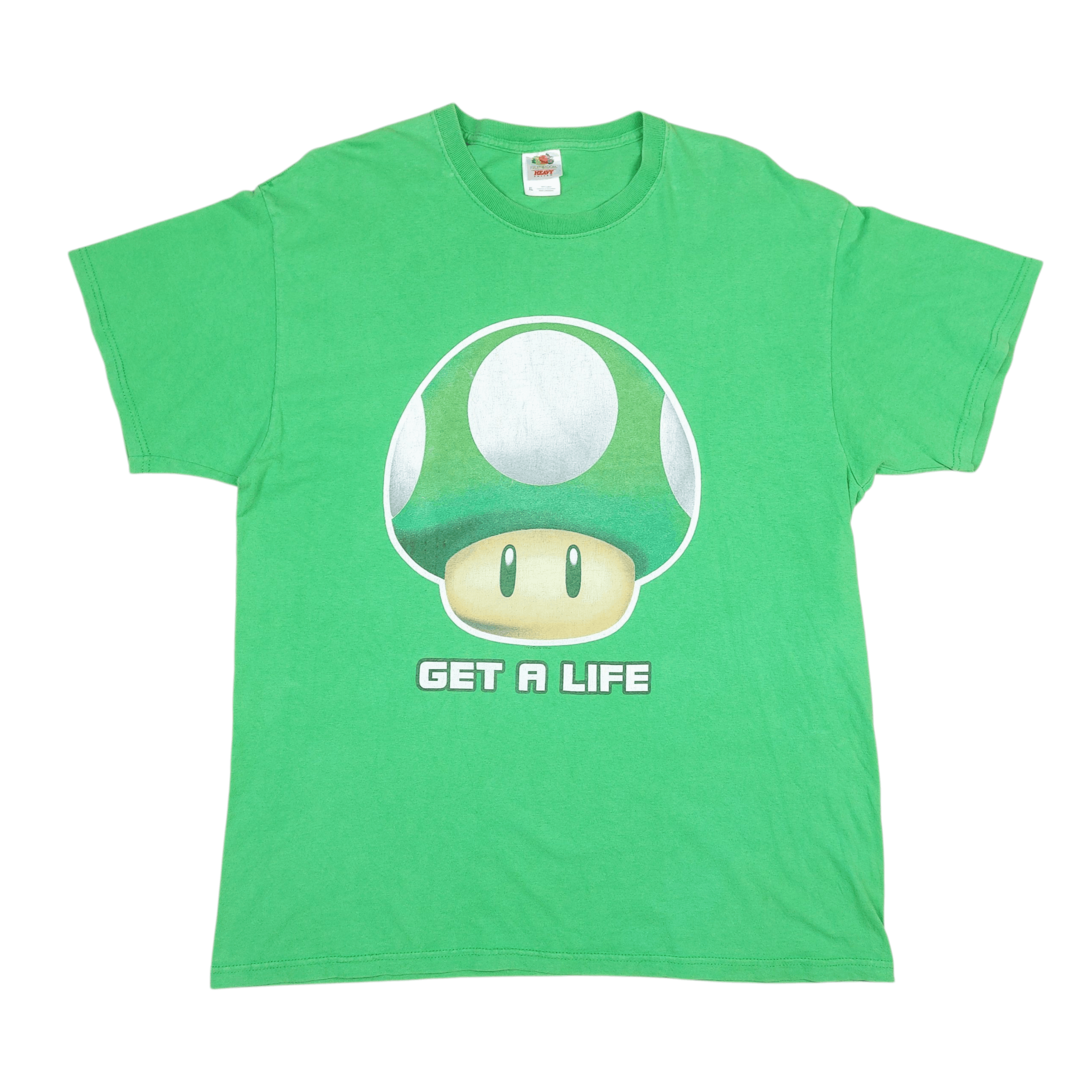 Nintendo Official Nintendo Green Mushroom Get A Life Video Game TEE Size US XL / EU 56 / 4 - 1 Thumbnail