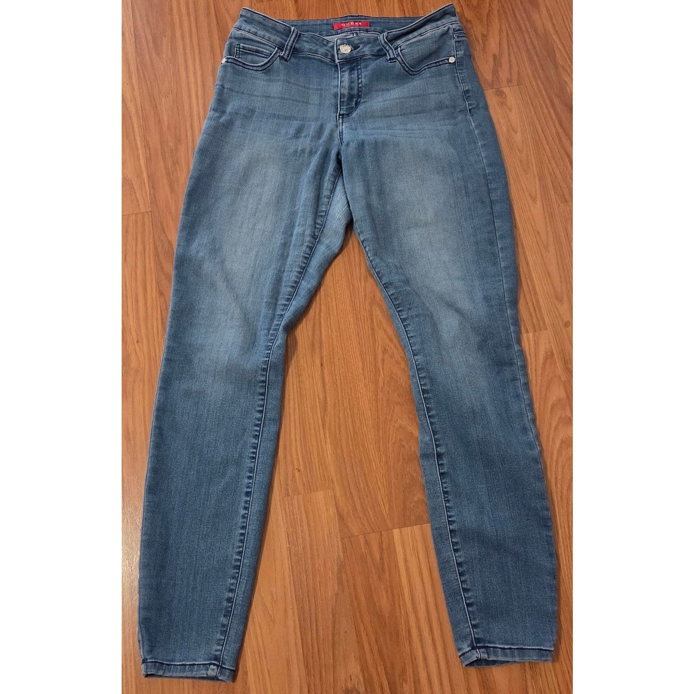 Guess Guess Acid Wash Blue Denim Women's Size 27 Jeans Size 27" / US 4 / IT 40 - 3 Thumbnail