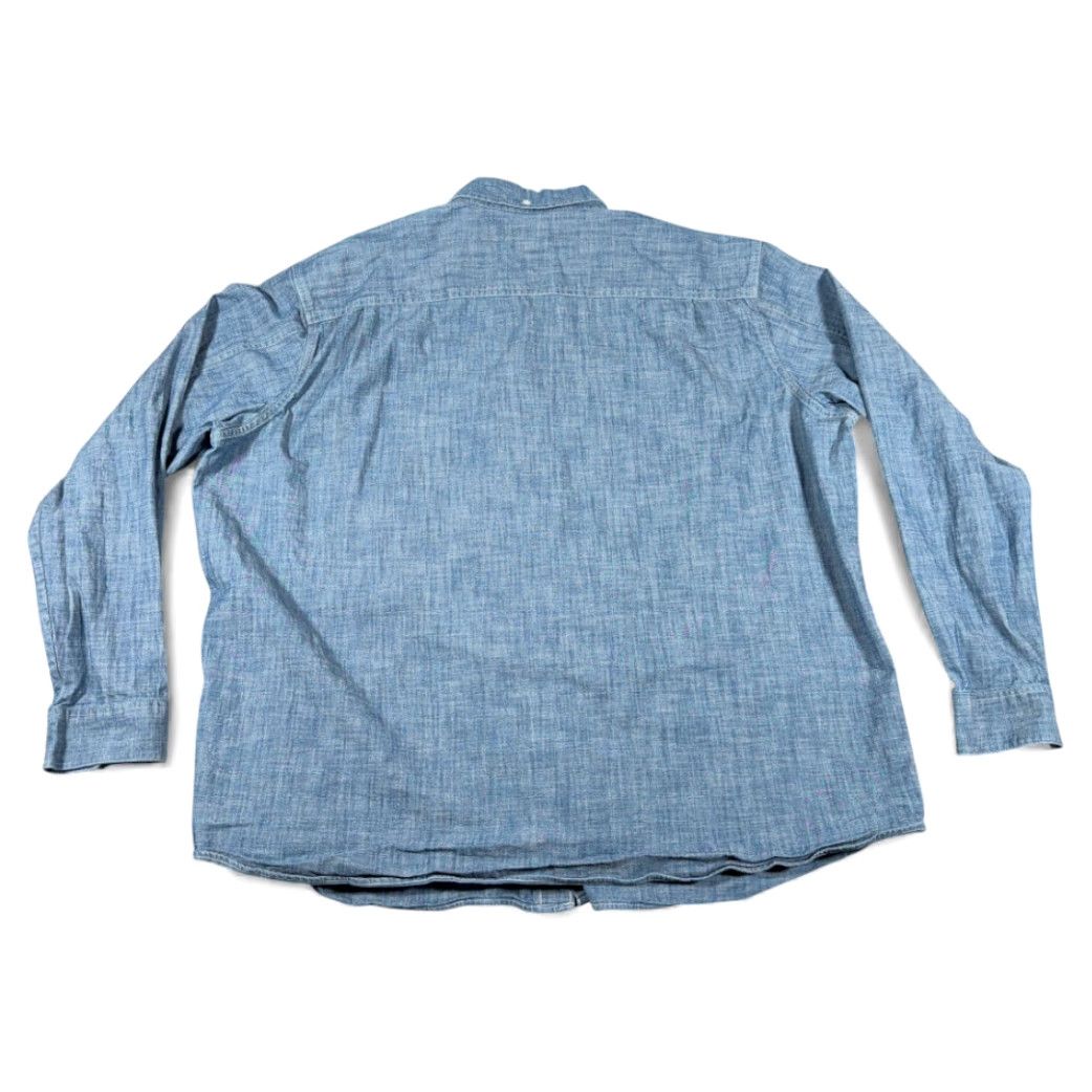 Vintage VINTAGE L.L.Bean Shirt XXL 2XL Blue Chambray Button-Up Long Sleeve Men's Casual Heritage Y2K Size US XXL / EU 58 / 5 - 3 Thumbnail