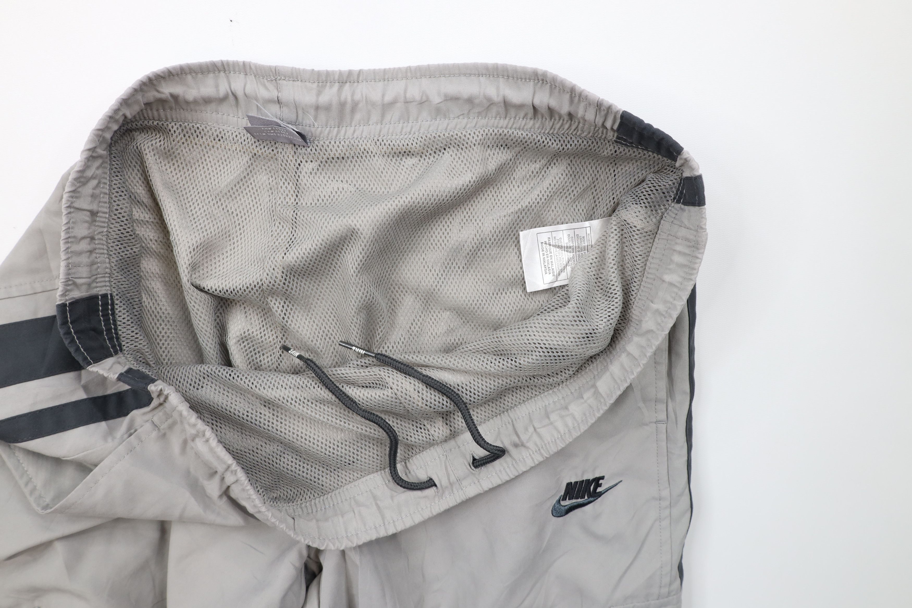 Nike × Vintage Vintage Nike Scott Mini Swoosh Striped Wide Leg Cargo Pants Size US 40 / EU 56 - 6 Thumbnail