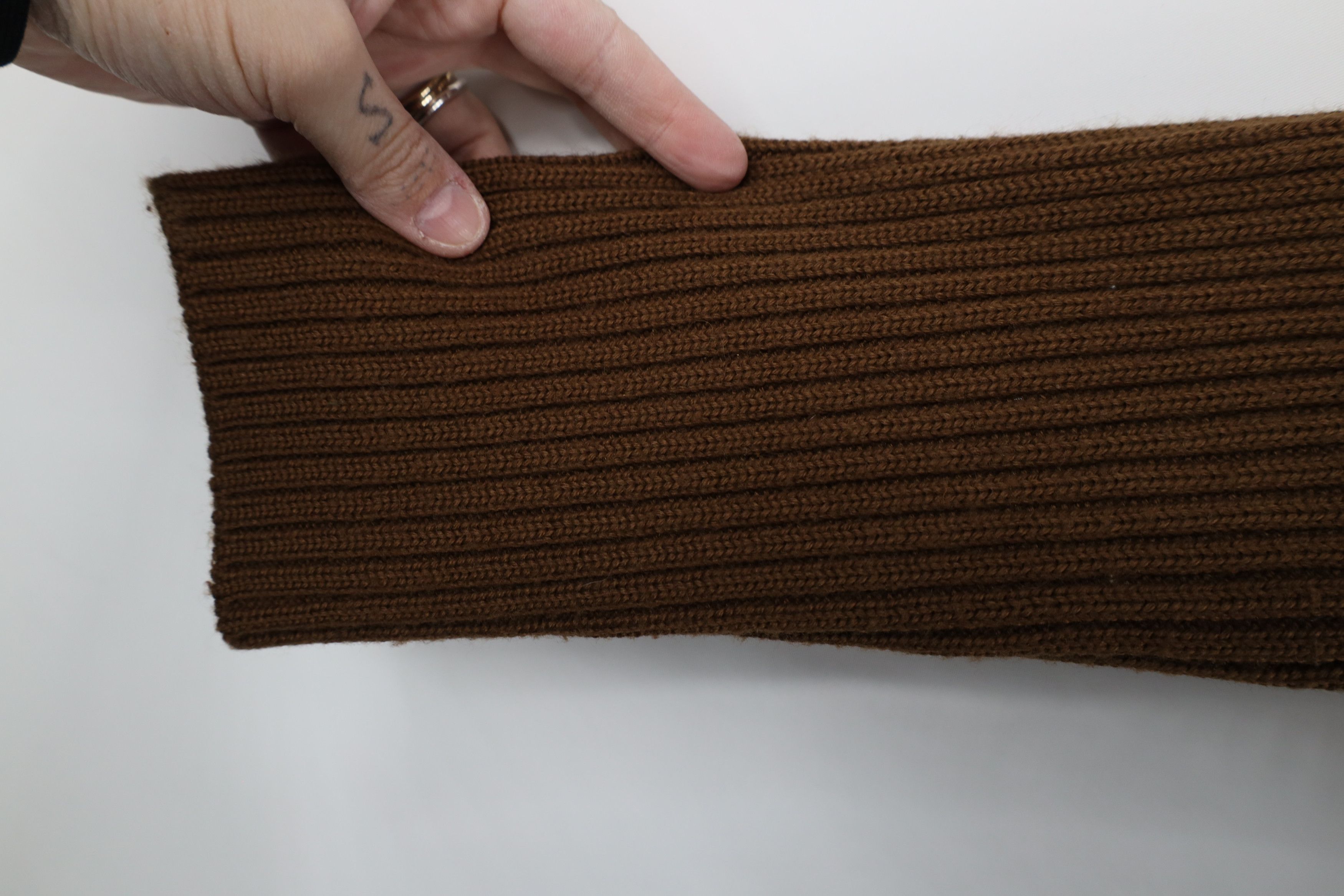 Vintage Vintage 90s Streetwear Blend Ribbed Knit Cardigan Sweater Size L / US 10 / IT 46 - 5 Thumbnail