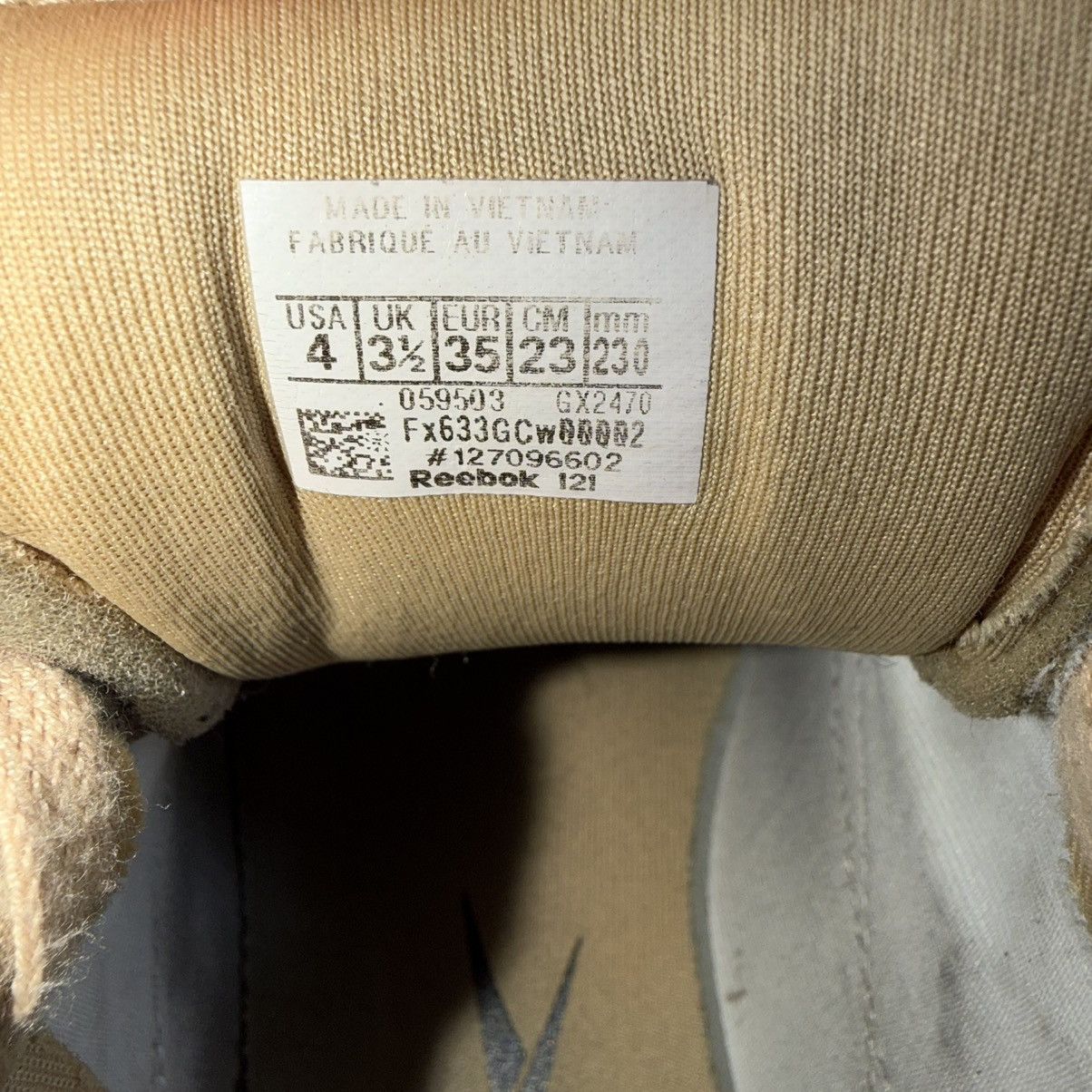 Reebok Reebok Club C Cardi B Womens Beige Black Sneakers Size US 4 / IT 34 - 7 Thumbnail