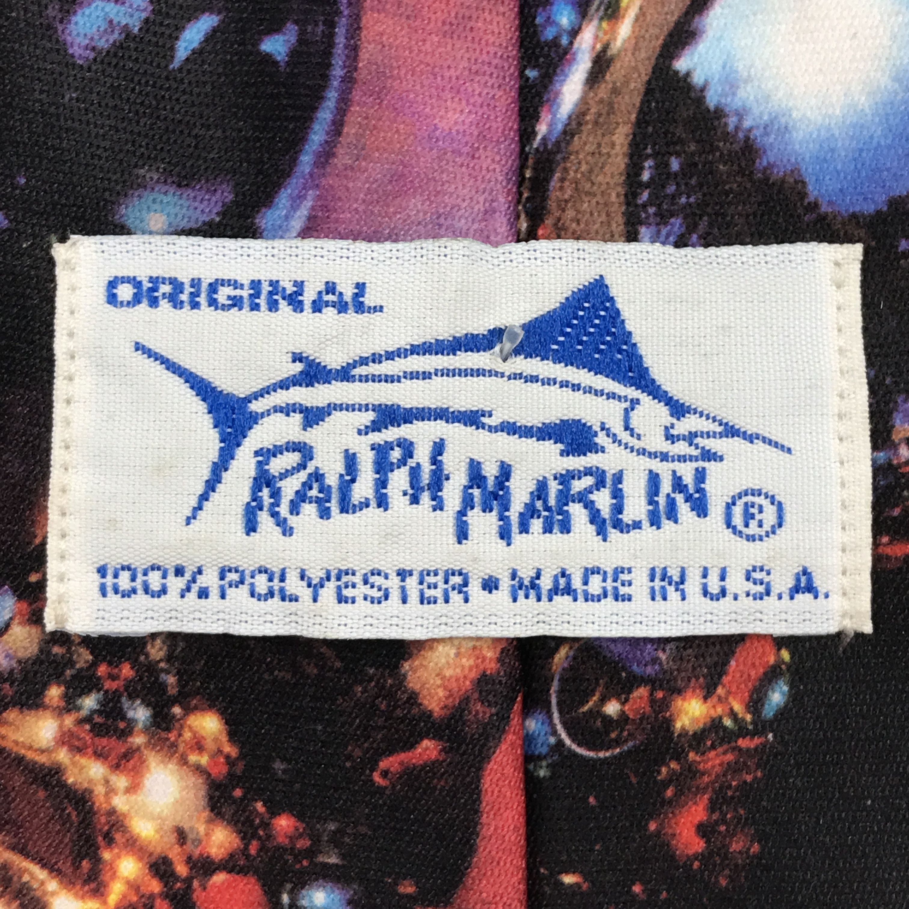 Ralph Marlin × Vintage Vintage Ralph Marlin 100% Polyester Necktie Size ONE SIZE - 6 Thumbnail